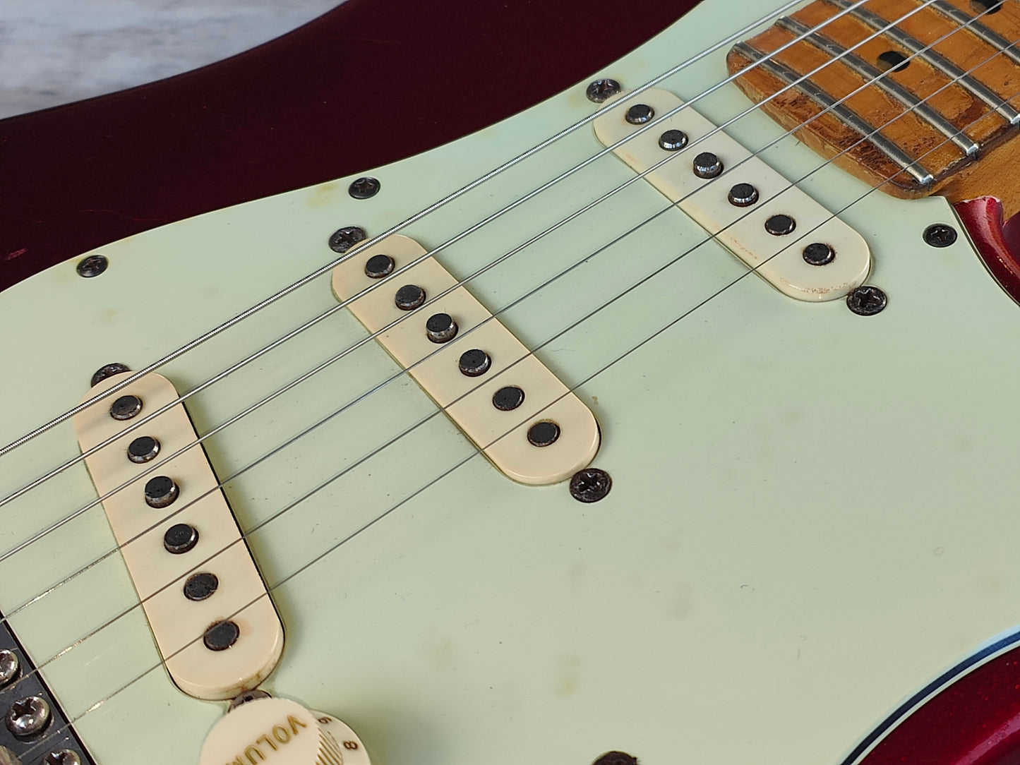 2002 Fender USA Stratocaster Partscaster (Metallic Sparkle Red)