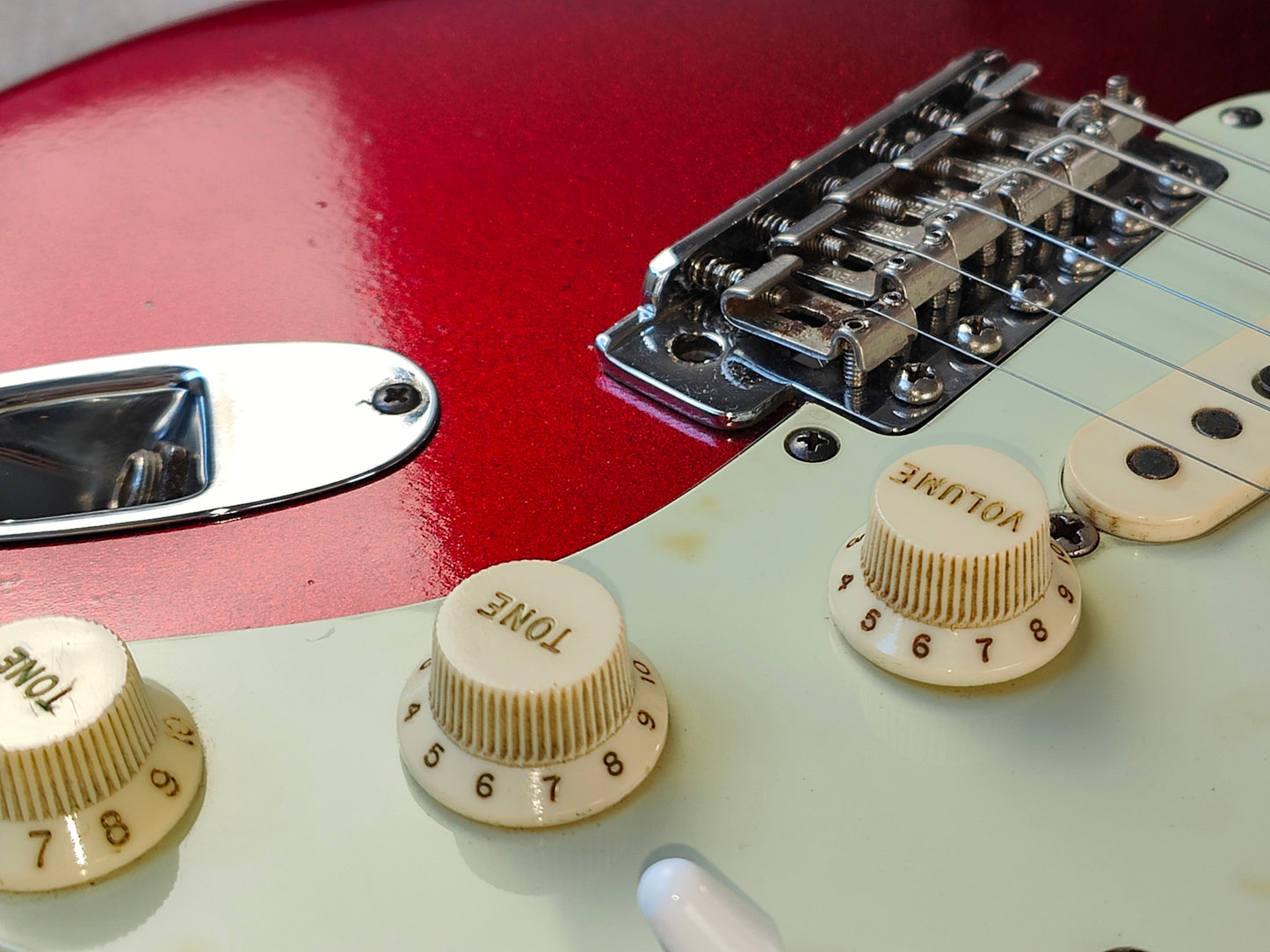 2002 Fender USA Stratocaster Partscaster (Metallic Sparkle Red)