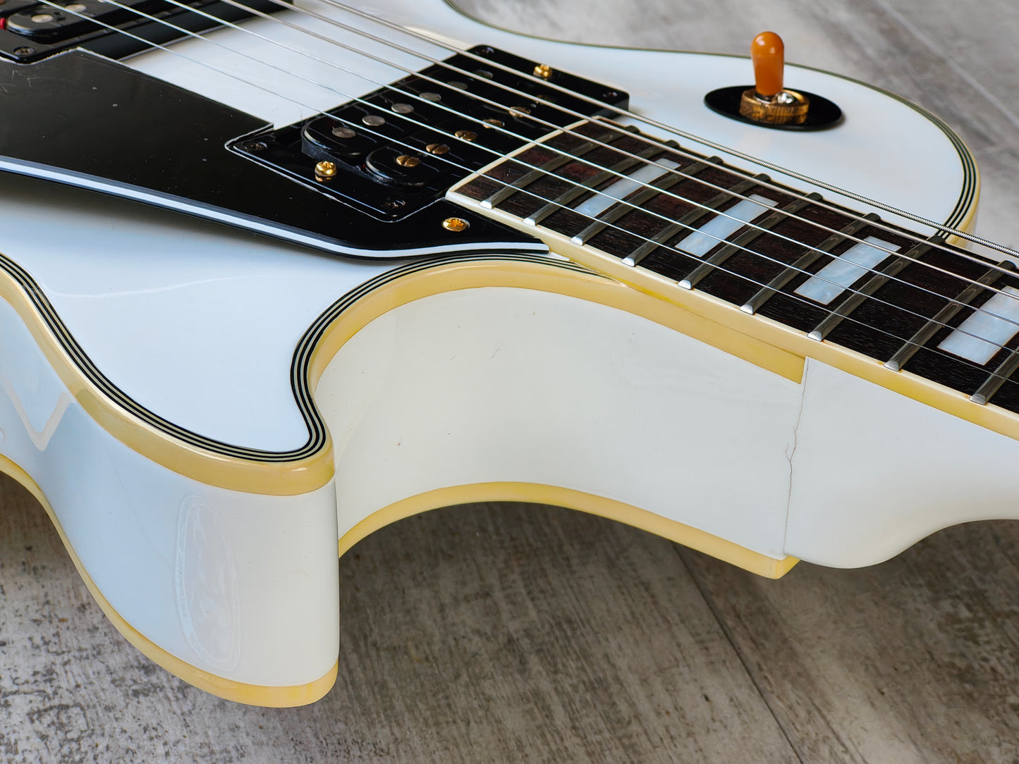 1990 Greco Japan EGC-90 Les Paul Custom (Alpine White)