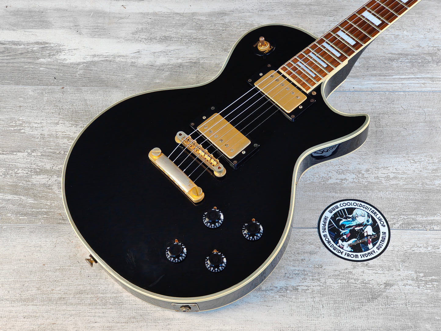 1997 Burny Korea RLC Les Paul Custom (Black)