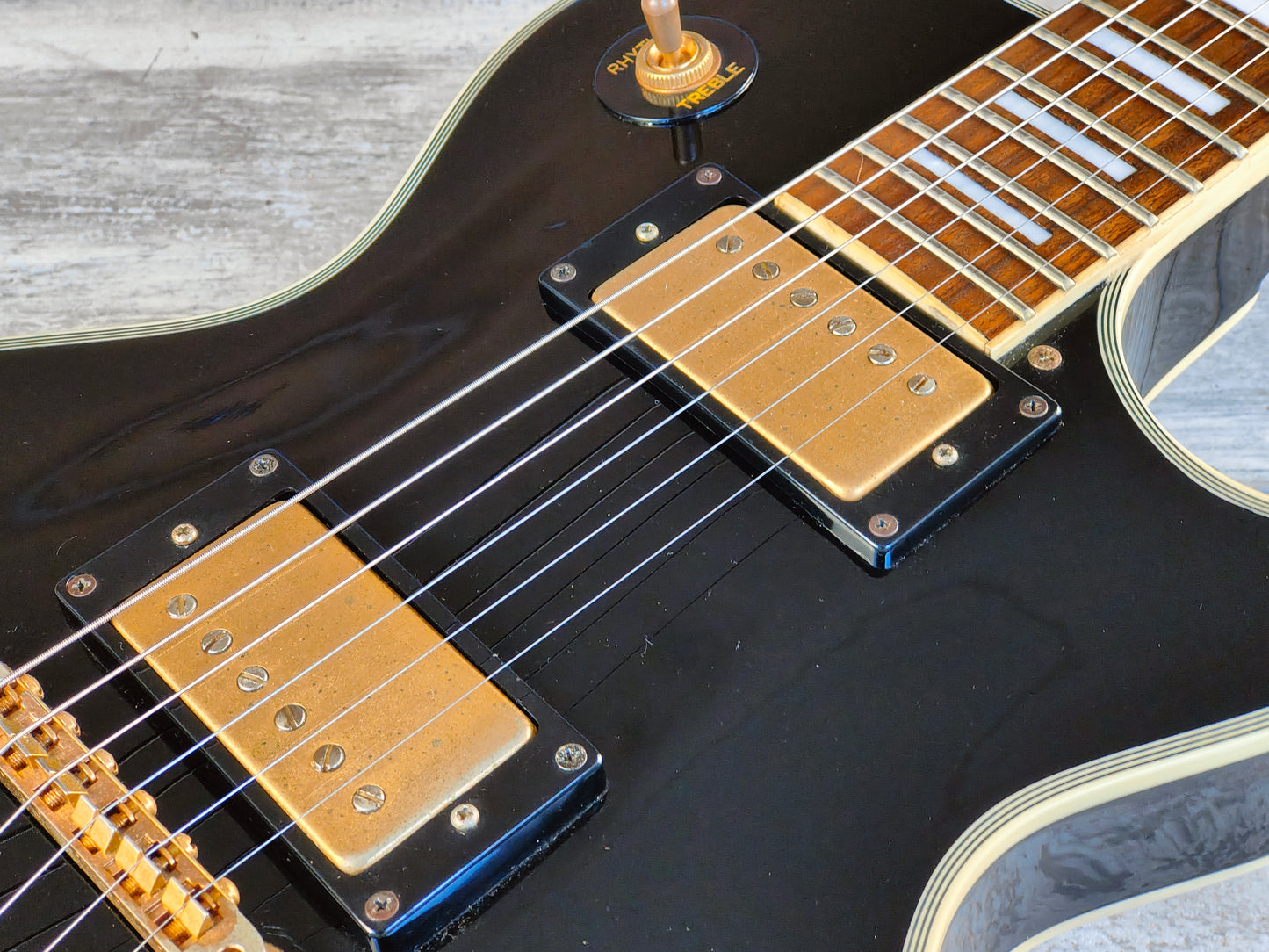 1997 Burny Korea RLC Les Paul Custom (Black)