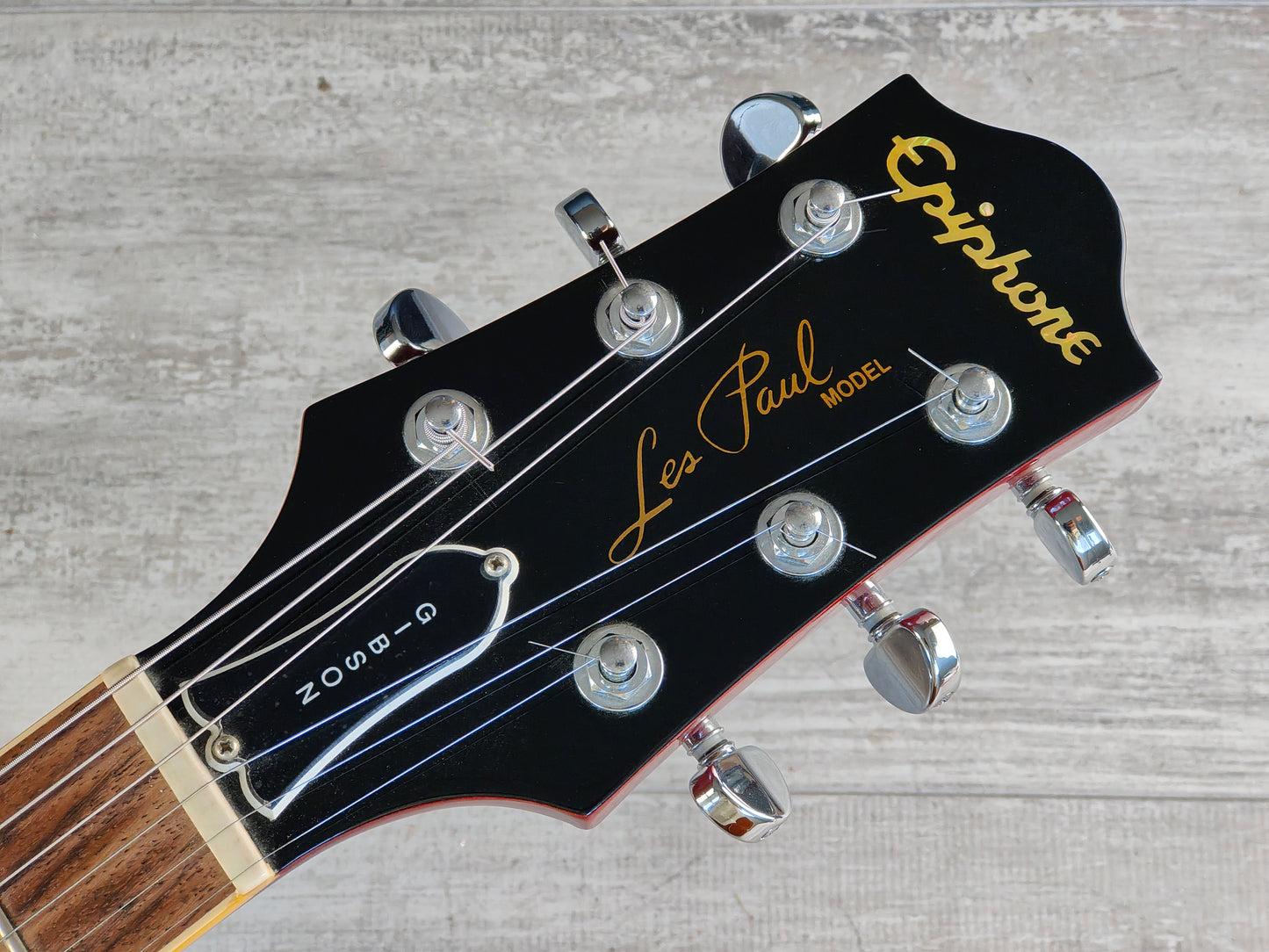 2003 Epiphone Japan Elite Les Paul Standard Plus (Faded Cherry Sunburst)
