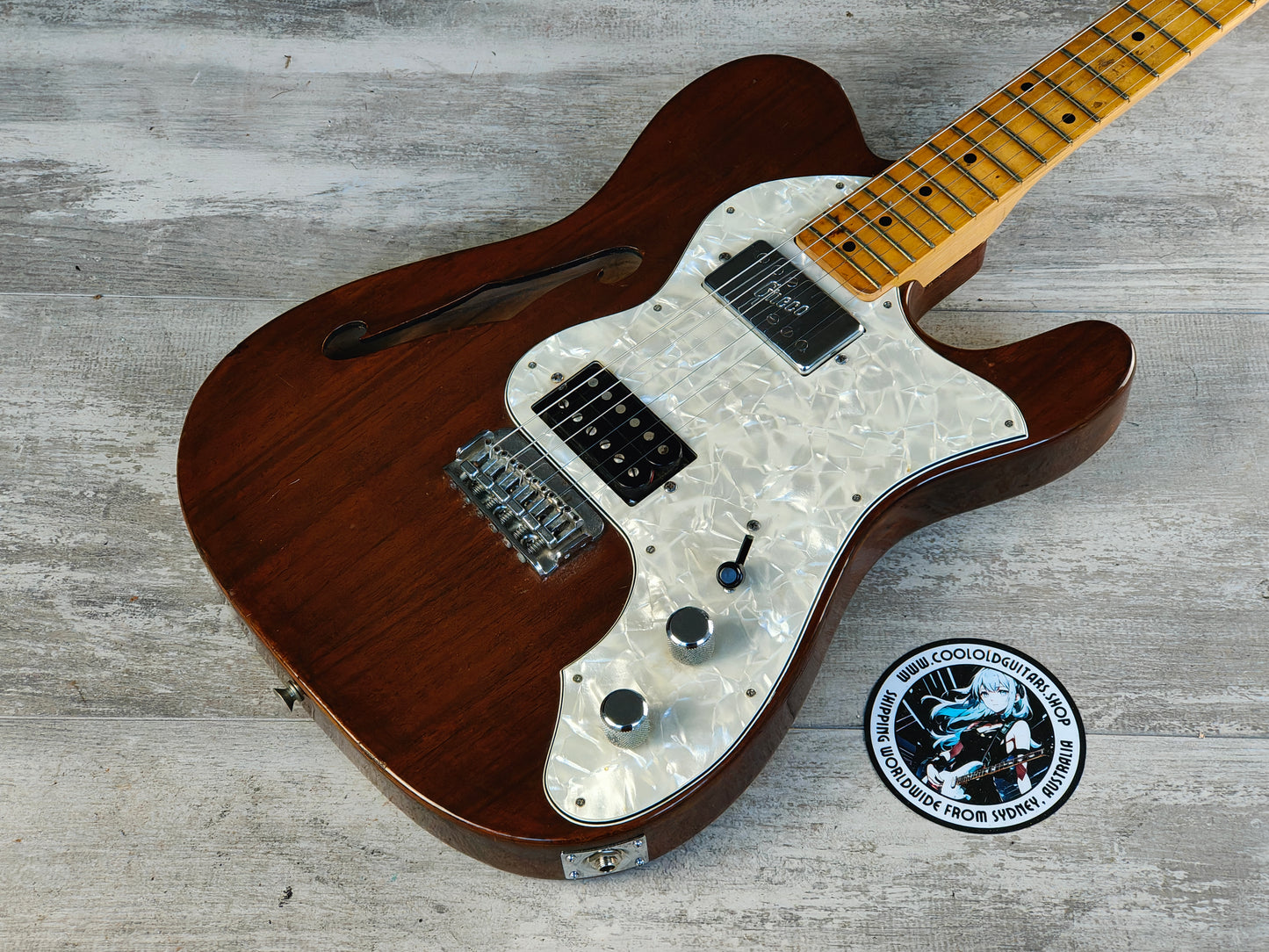 1973 Greco Japan TE-400 Thinline Semi Hollowbody Twang-Style Deluxe (Brown)