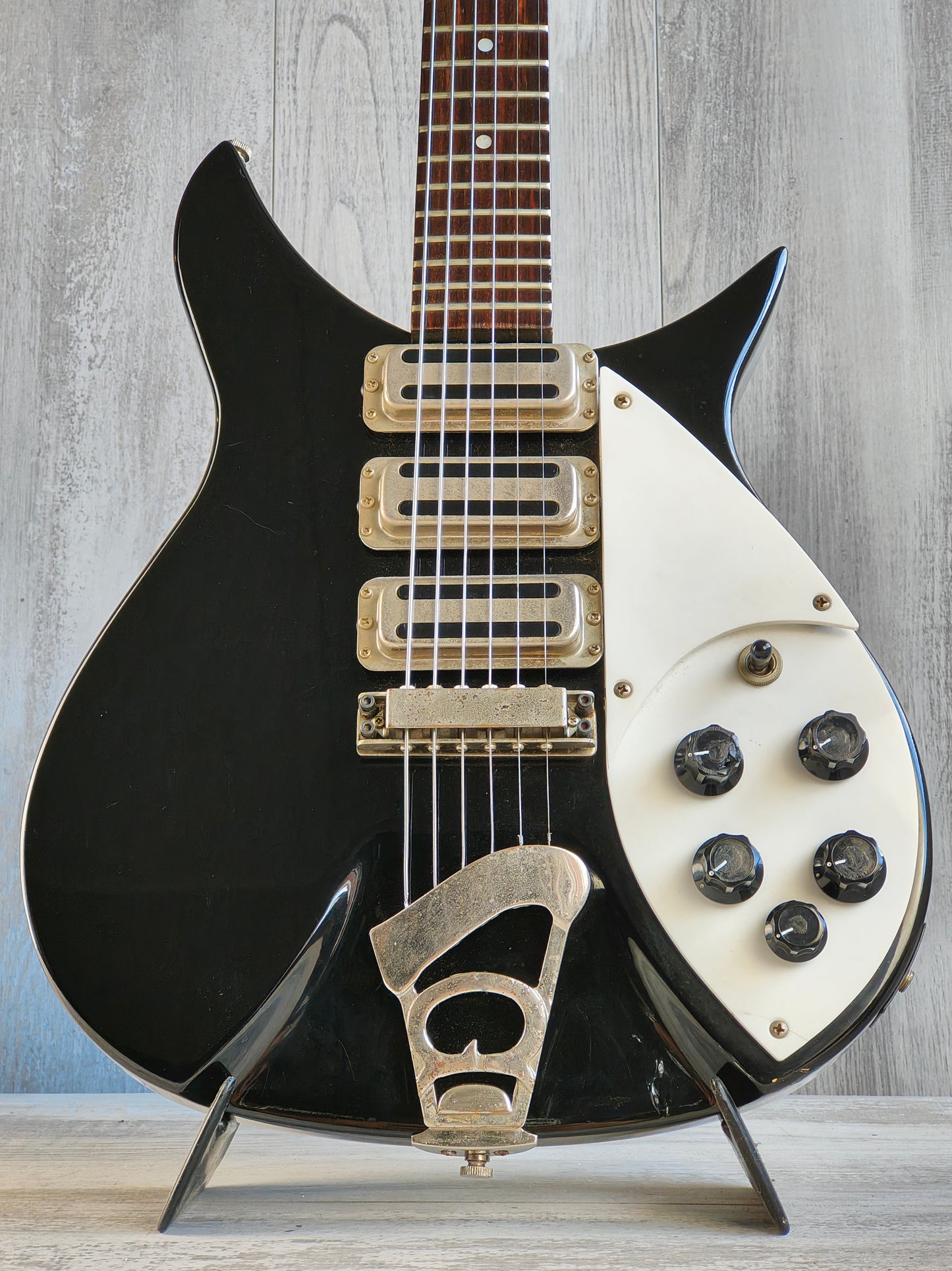 1987 Greco Japan JLG-80 320 John Lennon Model Double Cutaway (Black)