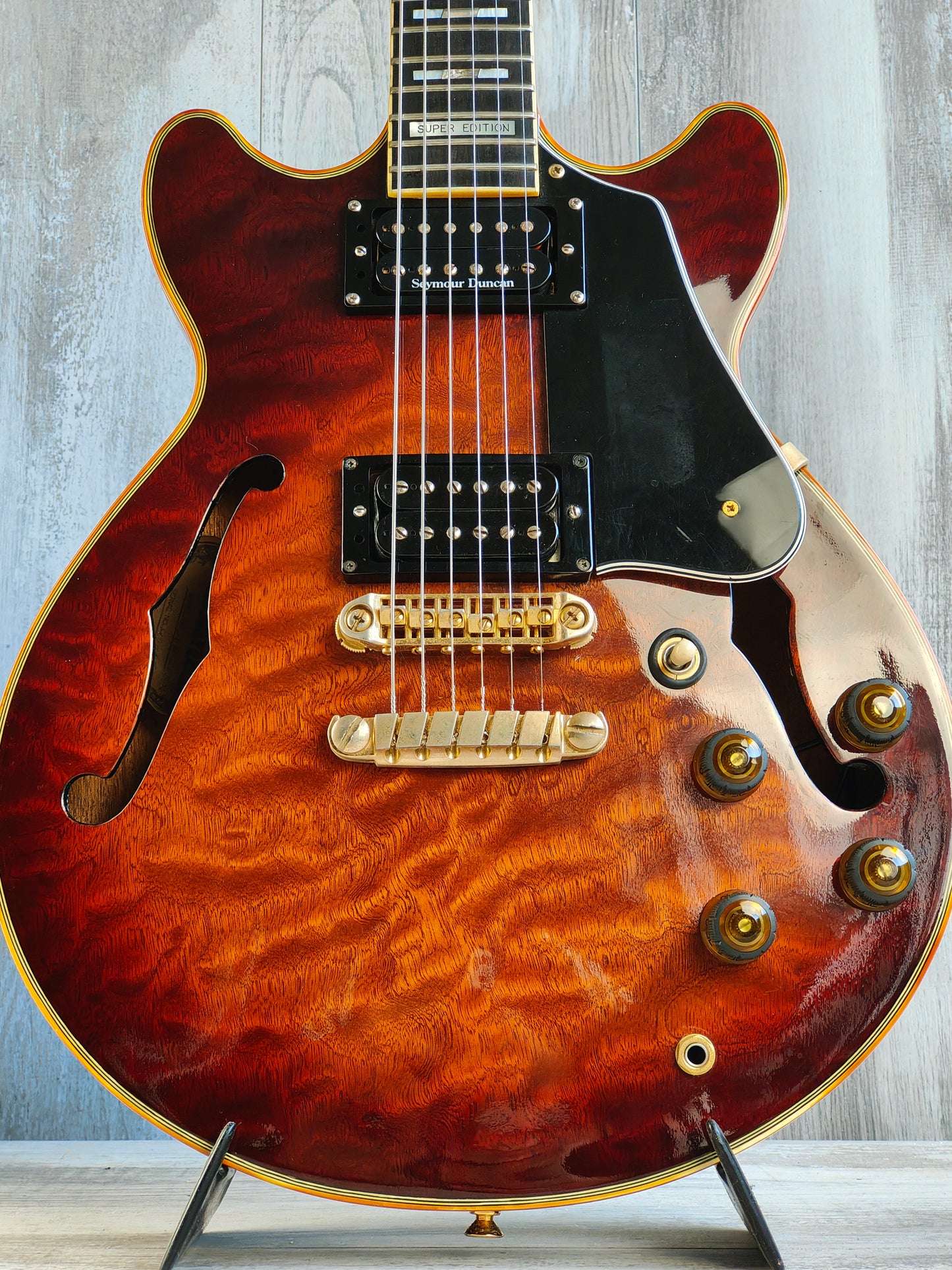 1987 Ibanez Japan AM205AV Artist Series Semi Hollowbody (Antique Violin)
