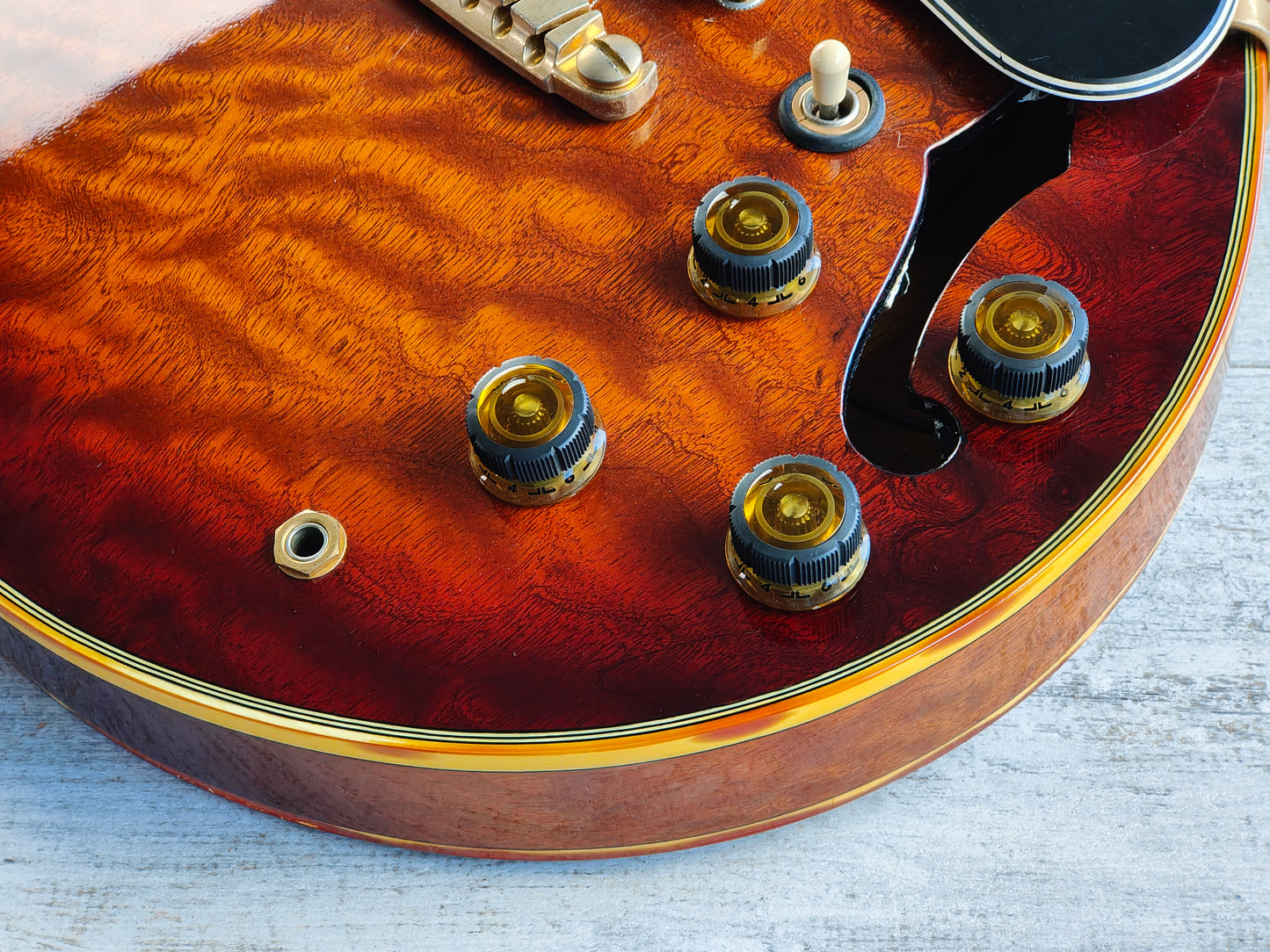 1987 Ibanez Japan AM205AV Artist Series Semi Hollowbody (Antique Violin)