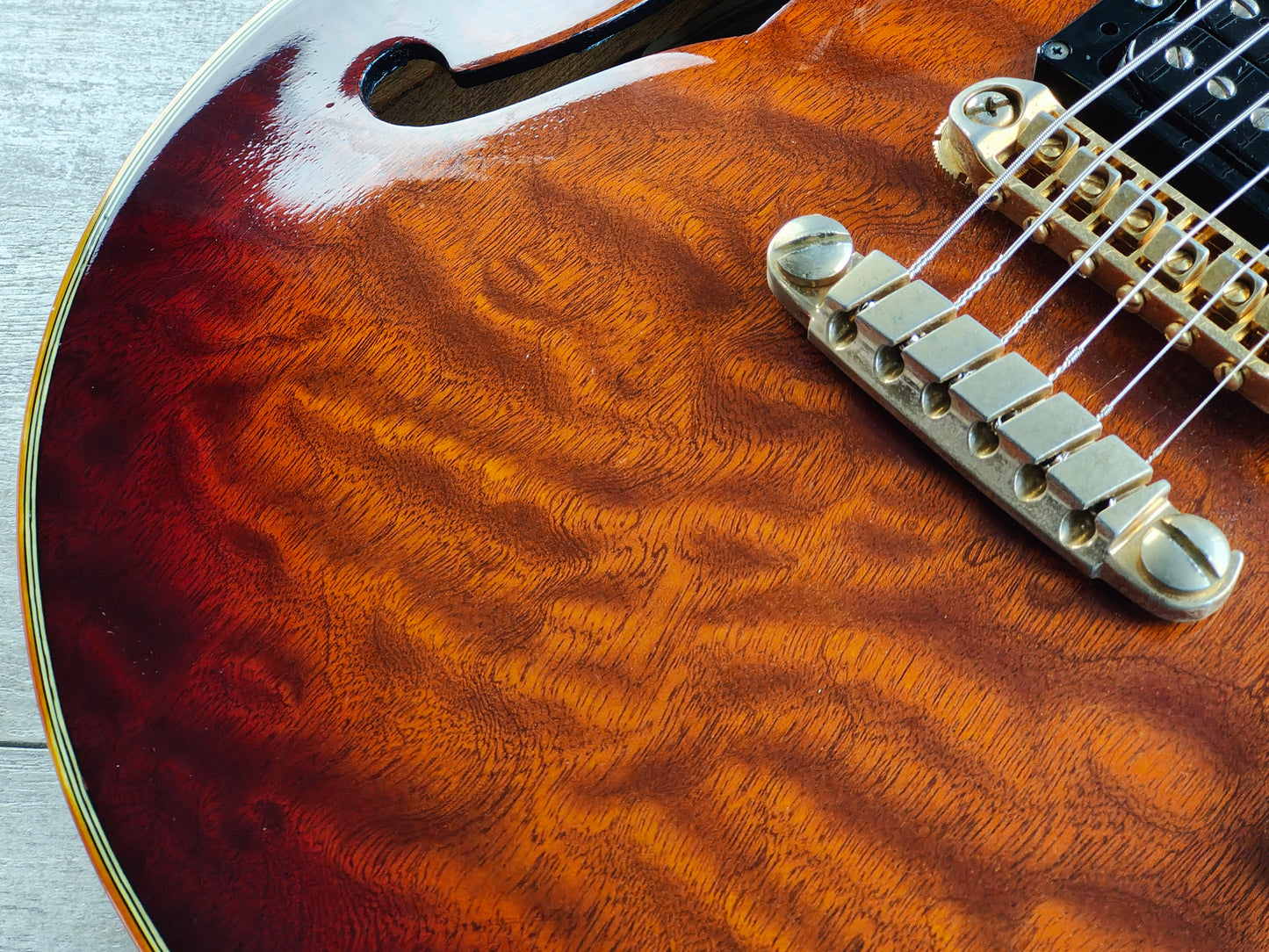 1987 Ibanez Japan AM205AV Artist Series Semi Hollowbody (Antique Violin)