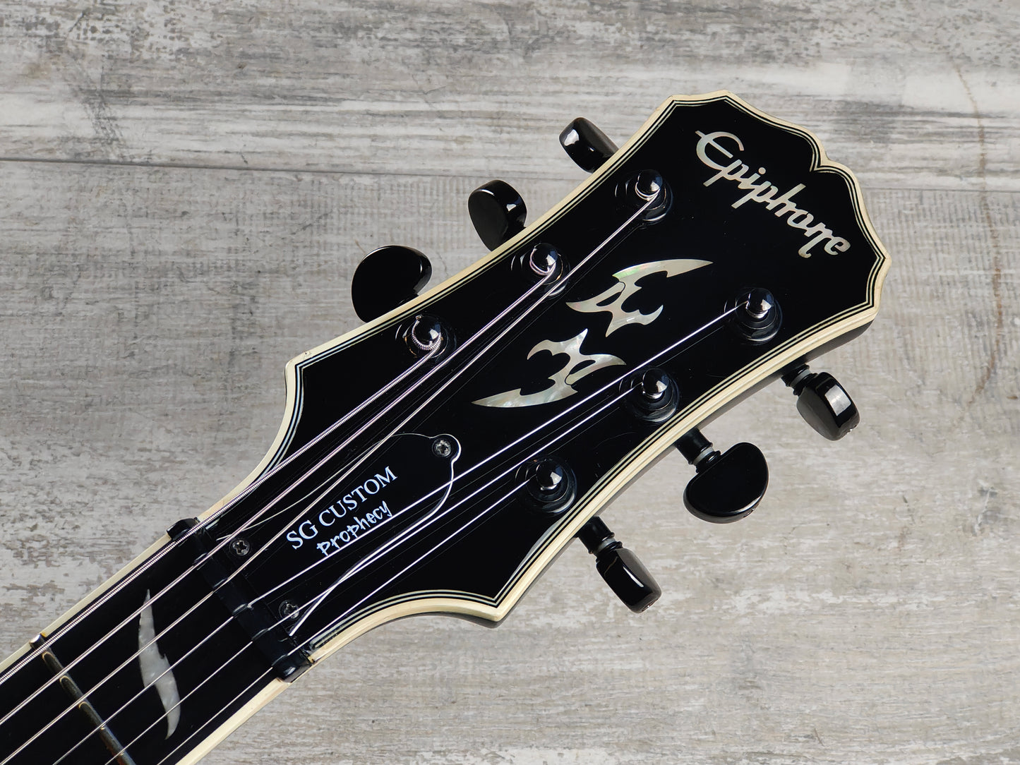 2008 Epiphone SG Custom Prophecy EX Double Cutaway (Midnight Ebony)