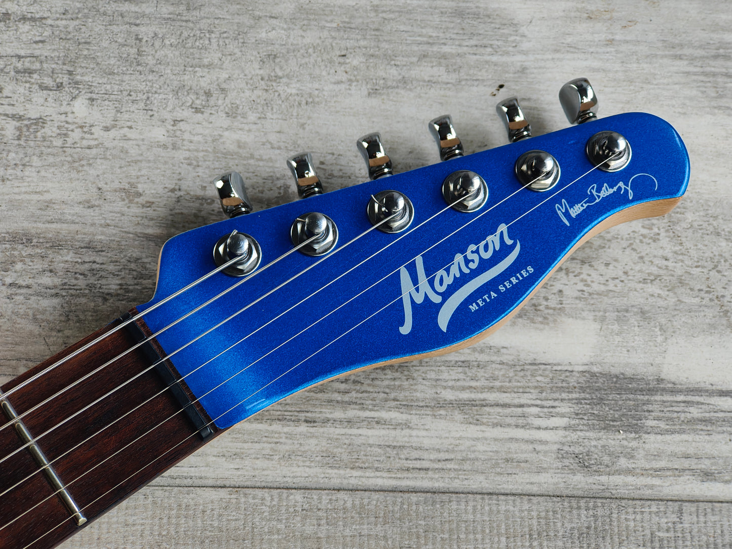 2022 Manson (Cort) MBM-2 Matthew Bellamy Signature Model w/Sustainiac (Meta Blue)