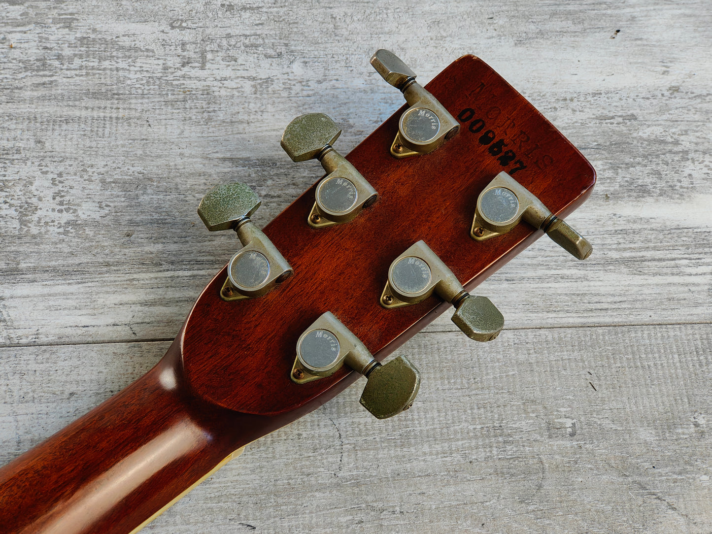 1980's Morris W-30 Japanese Vintage Acoustic Dreadnought Guitar (Natural)