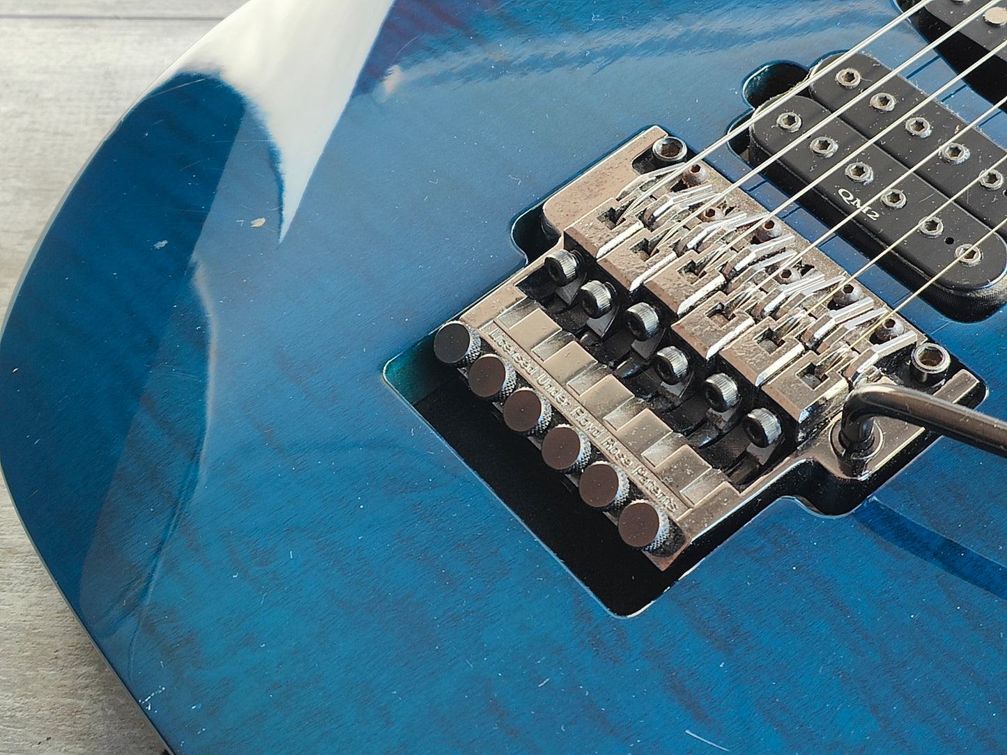 2000 Ibanez Japan RG680CM HSH Superstrat (Curly Maple Deep Blue)