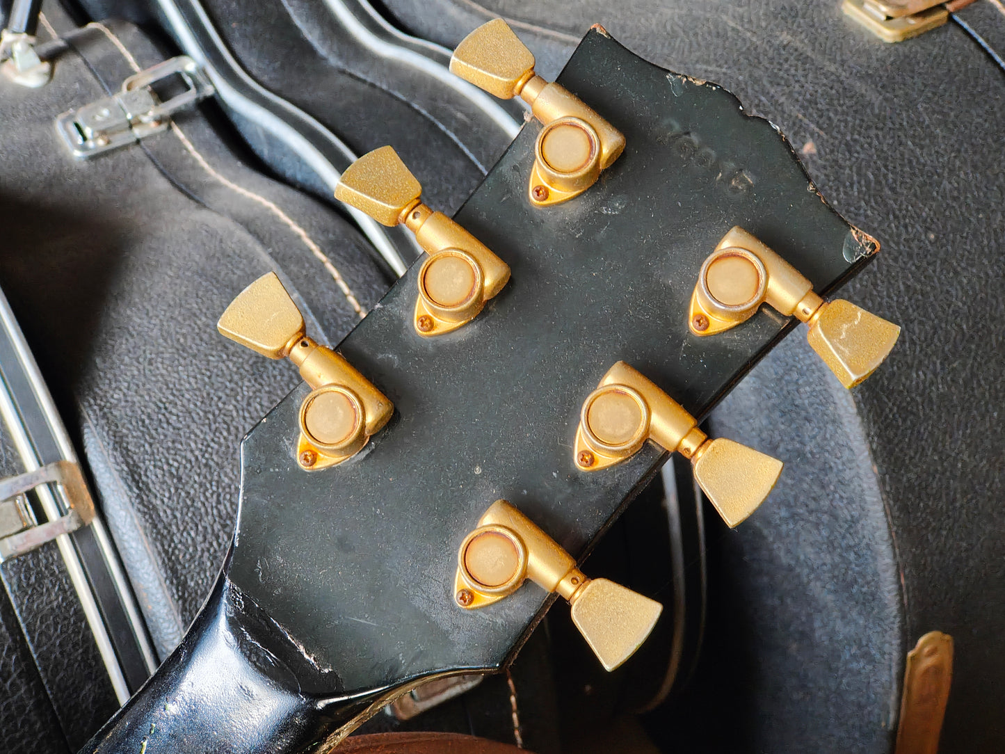 1970's Aria Pro II Japan Les Paul Custom (Headstock Break) - Thrift Shop w/Case