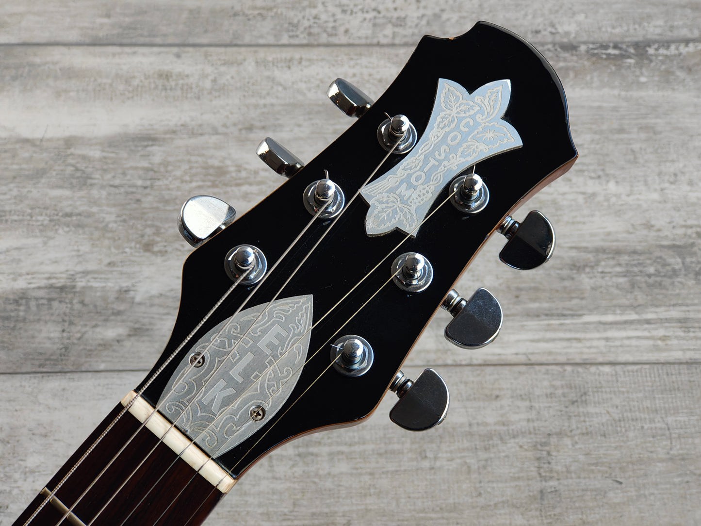 2001 Elk Custom Les Paul for Music Land Japan (Zemaitis Style Silver)