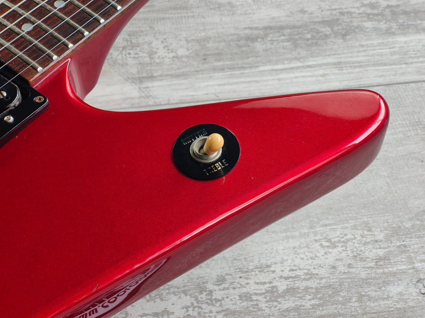 1984 Greco Japan "Store Order" Explorer Electric Guitar (Metallic Red)