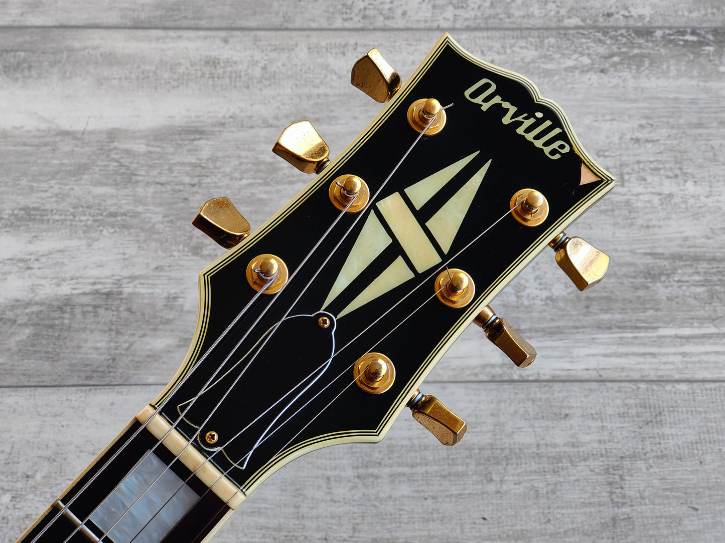 1998 Orville (Gibson) Japan LPC-75 '60's Reissue Les Paul Custom w/P90's (Ebony)