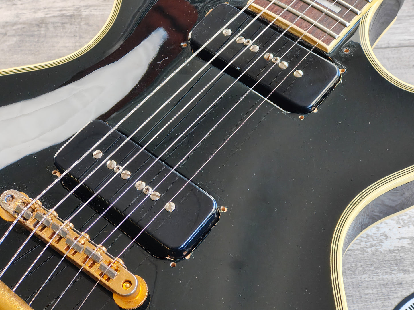 1998 Orville (Gibson) Japan LPC-75 '60's Reissue Les Paul Custom w/P90's (Ebony)