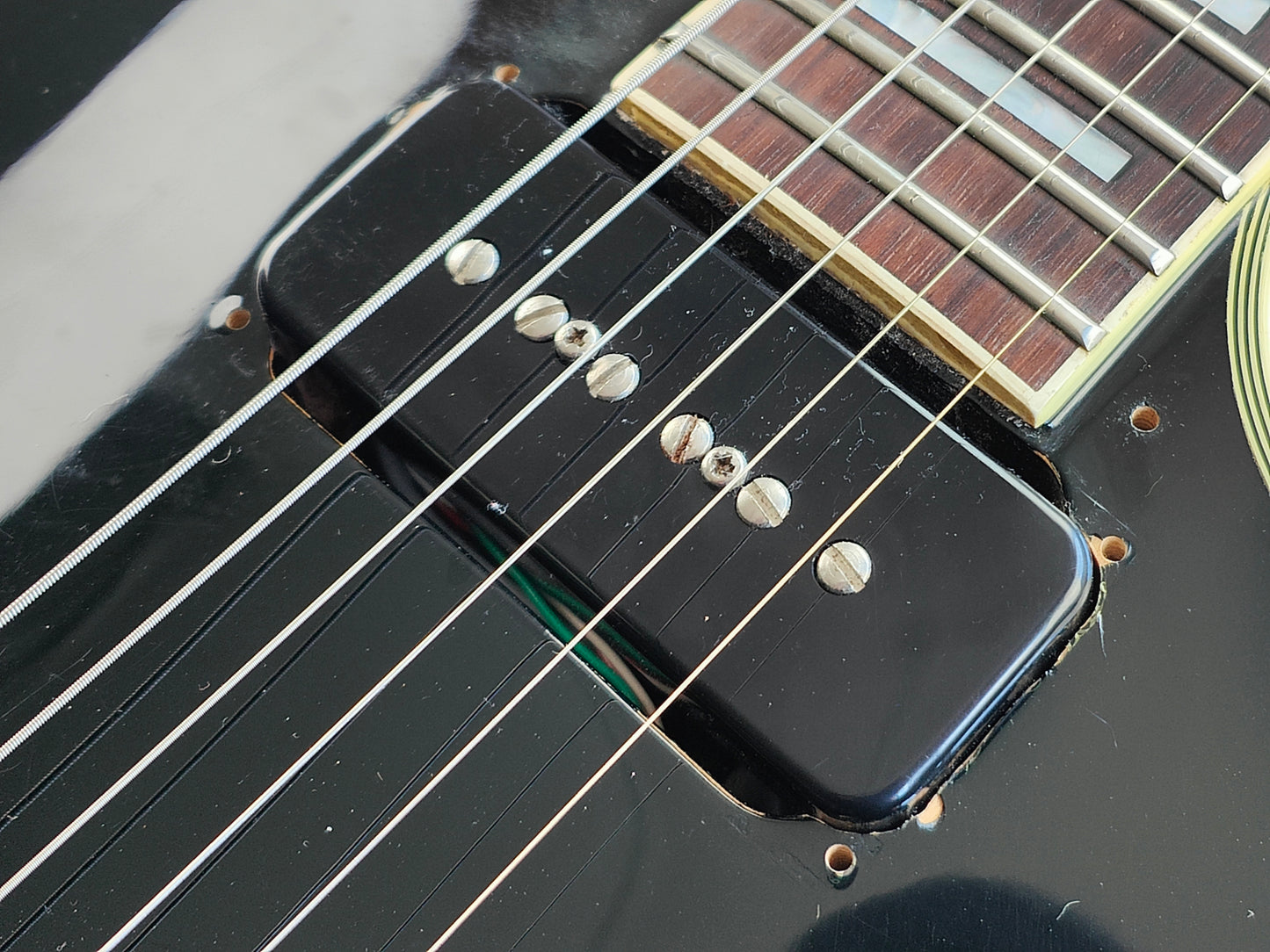 1998 Orville (Gibson) Japan LPC-75 '60's Reissue Les Paul Custom w/P90's (Ebony)