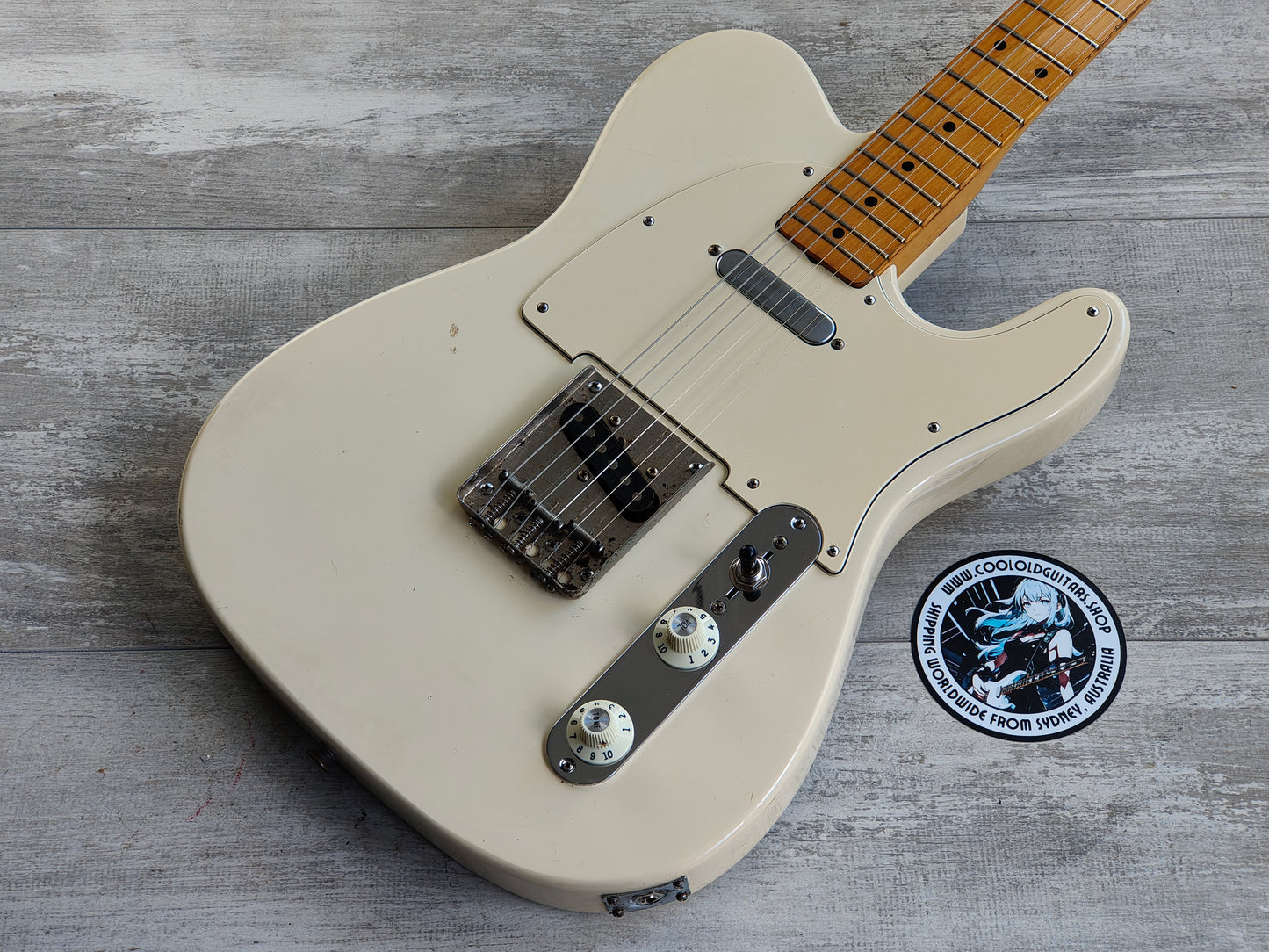 1976 Greco Japan TE350BR Spacey Sounds Twang-Style (Aged White)