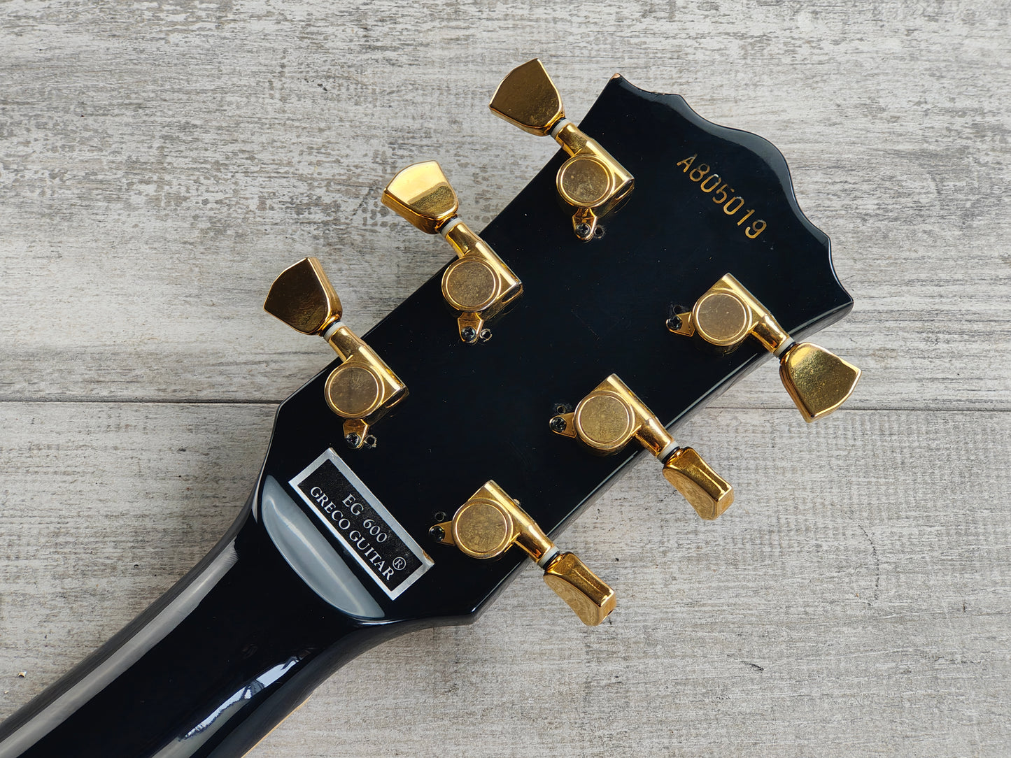 1980 Greco Japan EG-600P Les Paul Custom Black Beauty (Ebony)