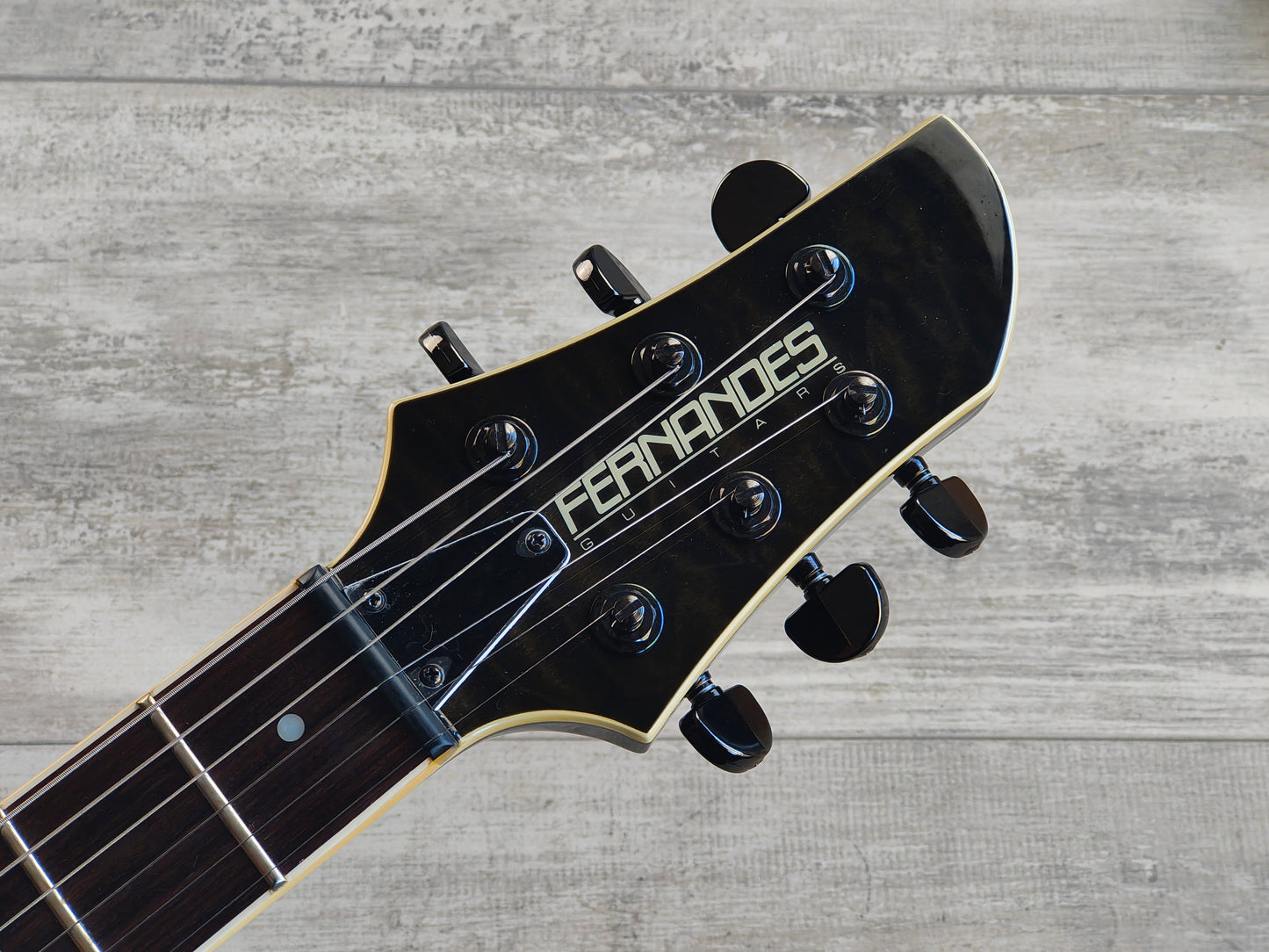 2010 Fernandes Japan APG-ELT "Japan Premium Custom" Series w/Sustainer (Transparent Black)