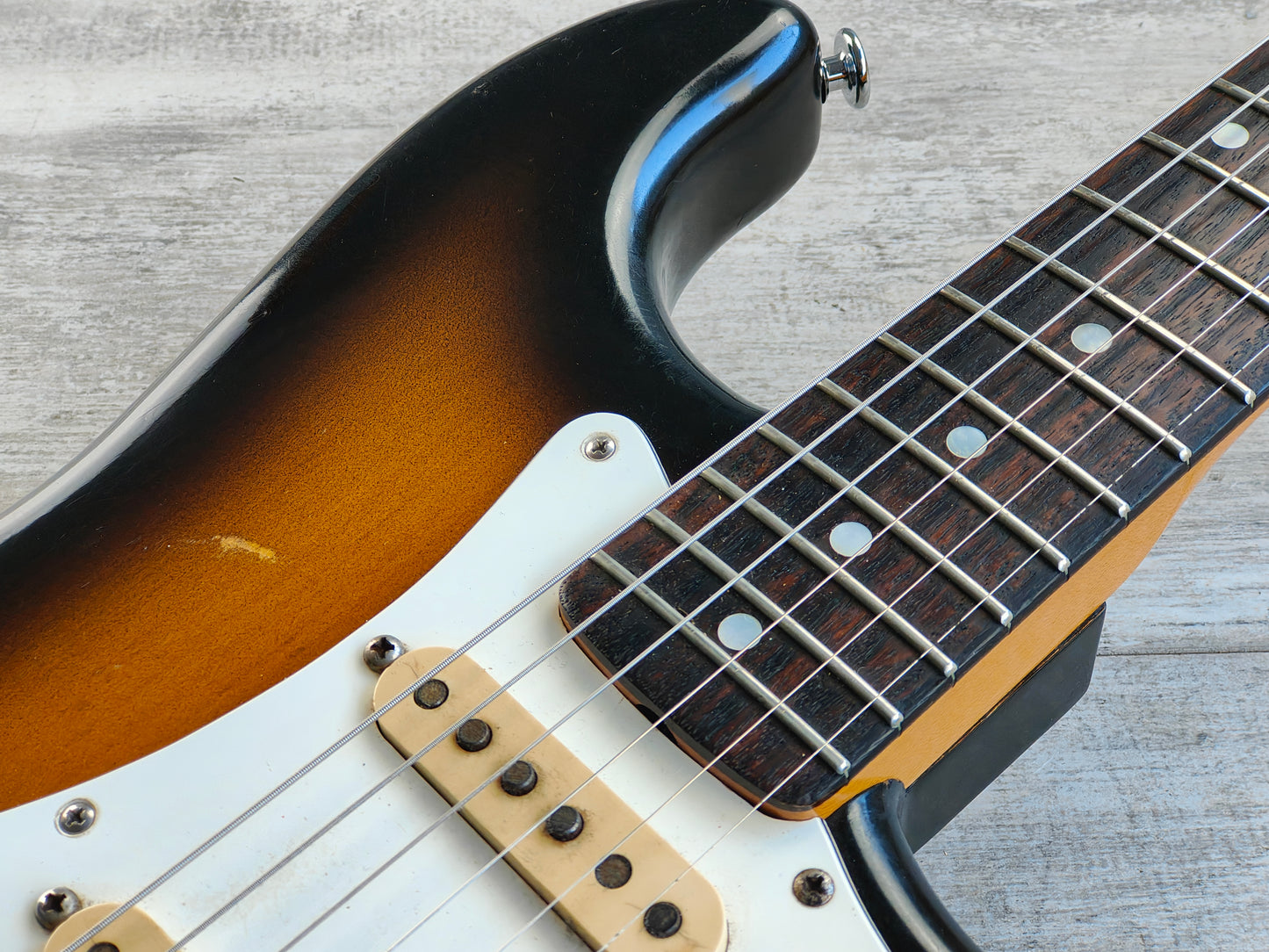 1984 ESP Japan '60's Reissue Stratocaster (Nitro Brown Sunburst)