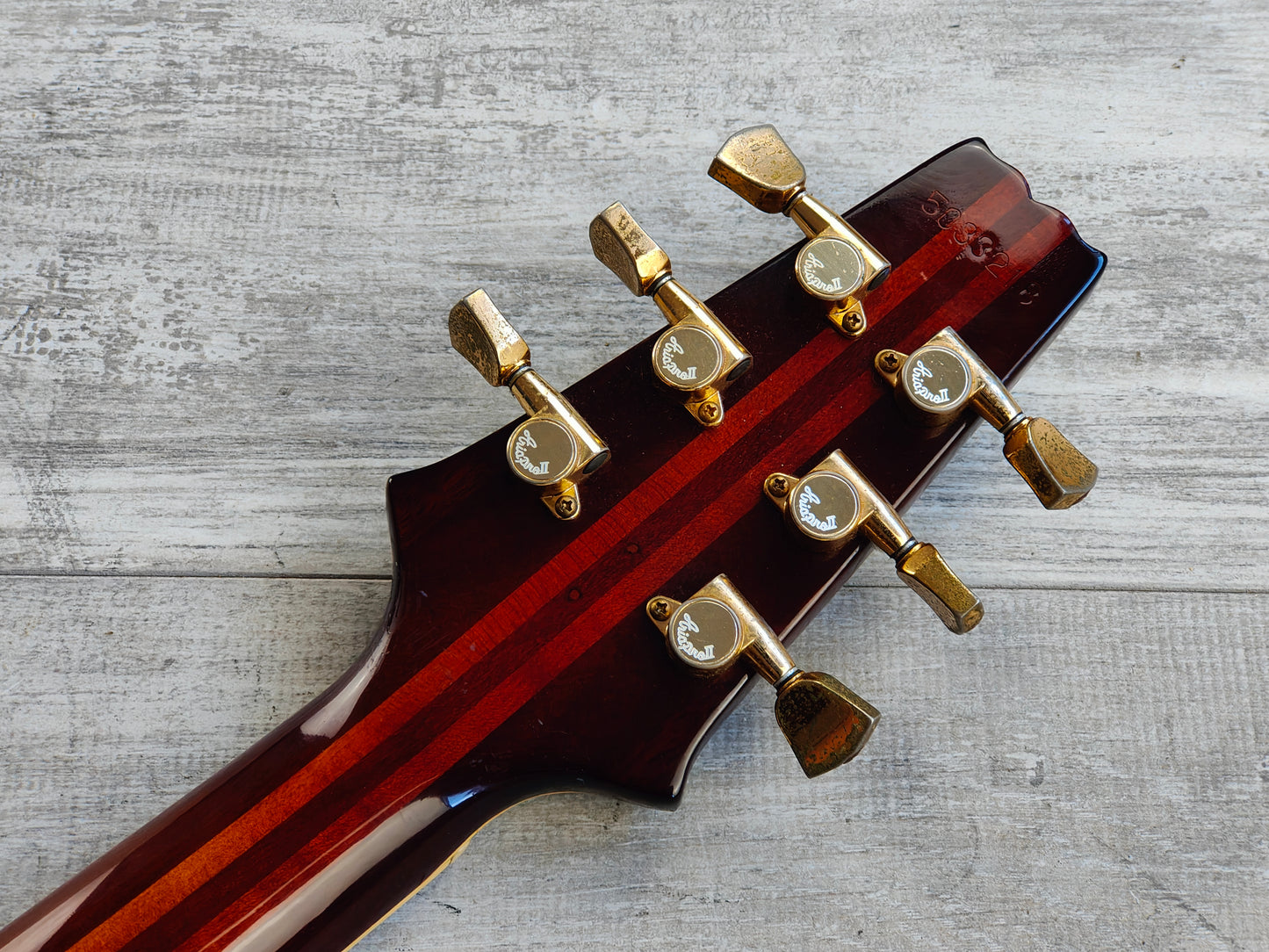 1985 Aria Pro II Japan PE-SUPRA Flagship Model Single Cutaway w/Kahler (Natural)