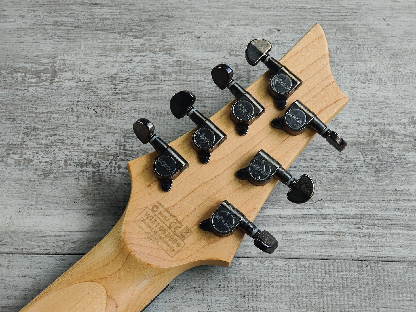 Schecter Demon-7 7-String Guitar (Aged Black Satin)
