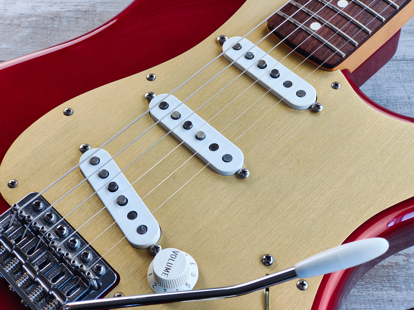 2008 Fender Mexico MIM Standard Stratocaster w/USA Custom Shop Pickups (Candy Apple Red)