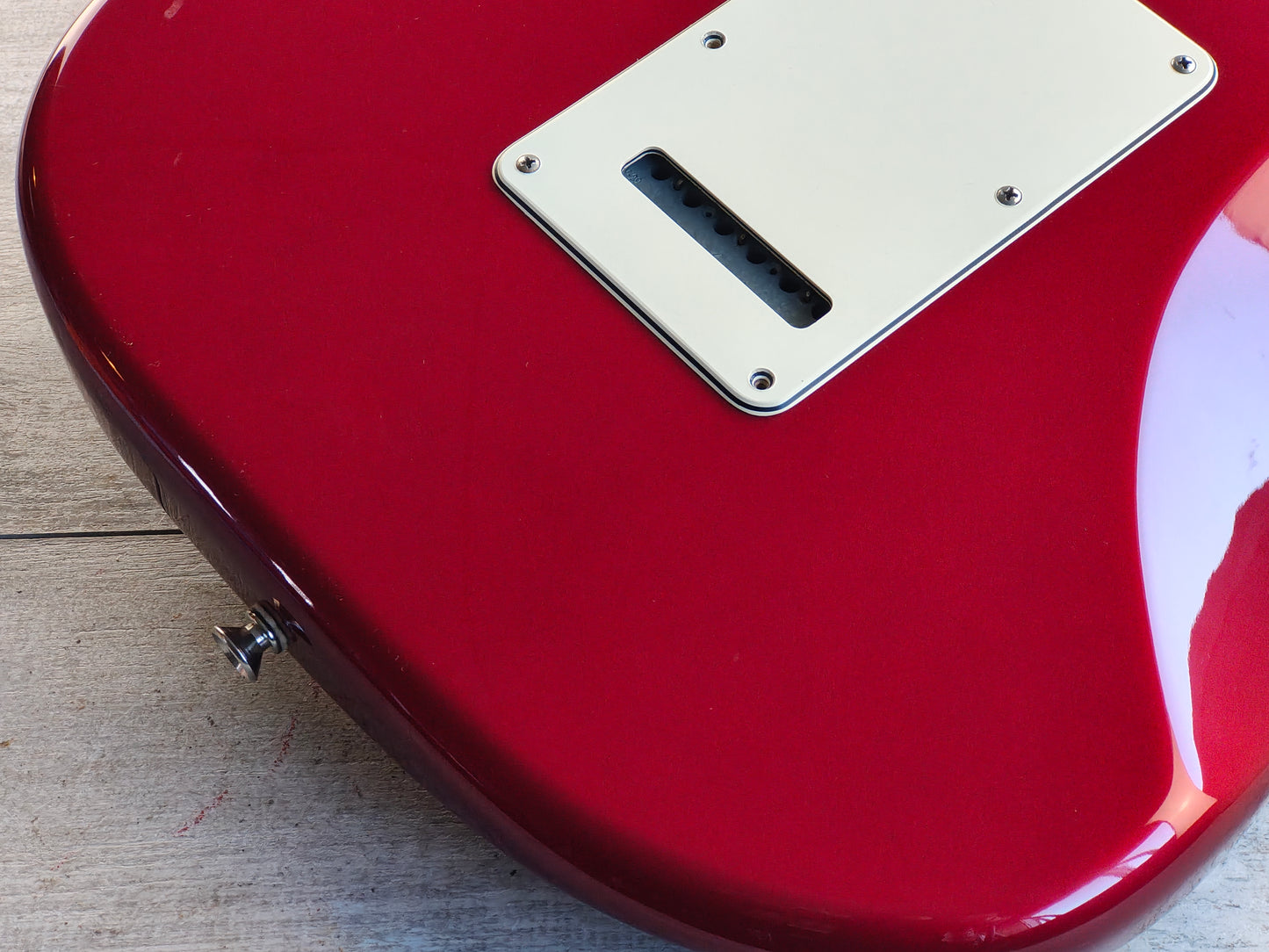 2008 Fender Mexico MIM Standard Stratocaster w/USA Custom Shop Pickups (Candy Apple Red)