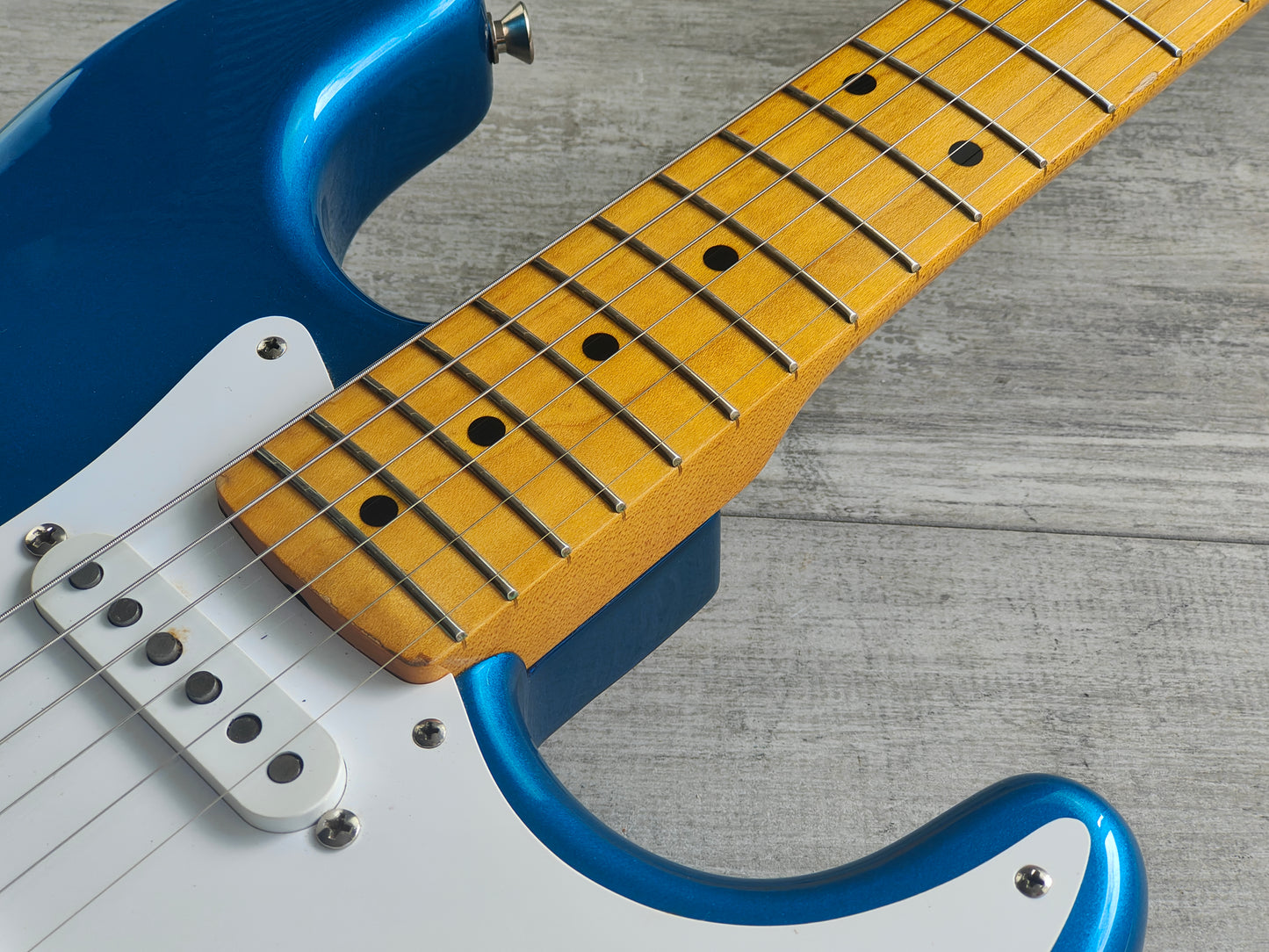 2002 Fender Japan ST57-70TX '57 Reissue Stratocaster w/Texas Specials (Lake Placid Blue)