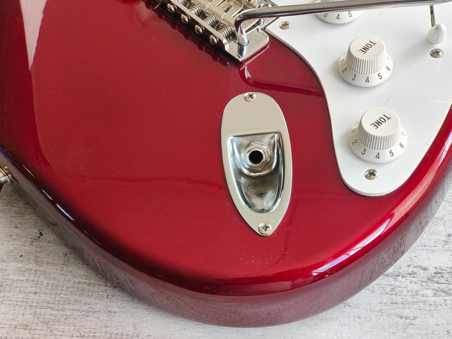 2006 Fender Japan ST57-66US '57 Reissue Stratocaster w/US Pickups (Old Candy Apple Red)