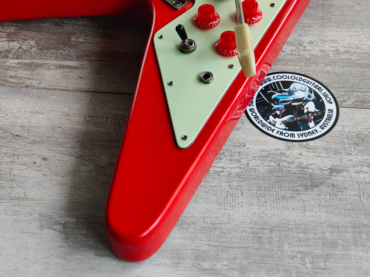 2005 Epiphone Flying V w/Vibrola (Red)