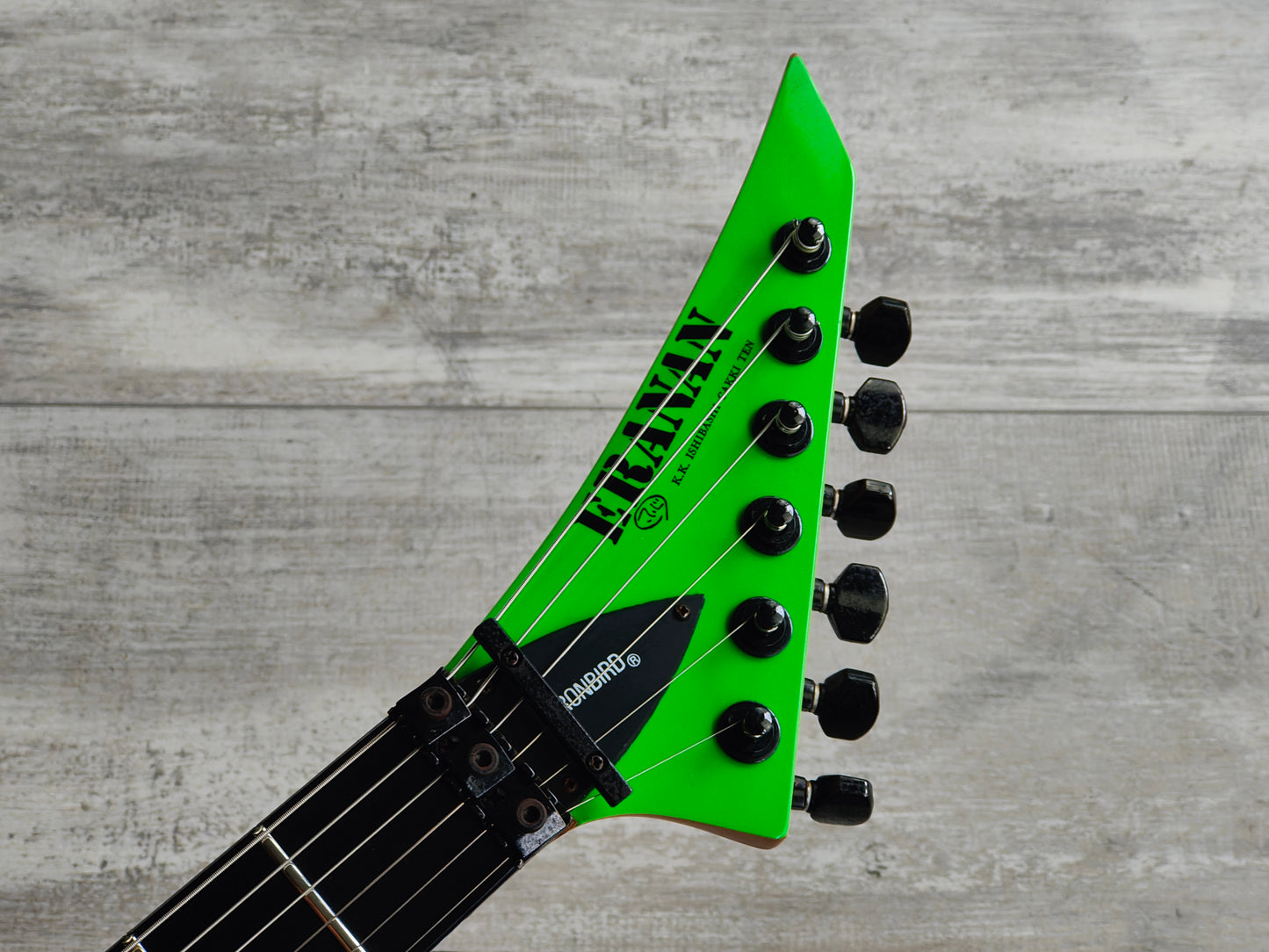 1988 BC Rich Japan NJ Series Ironbird - ERANAN Ishibashi Custom Order (Fluro Green)