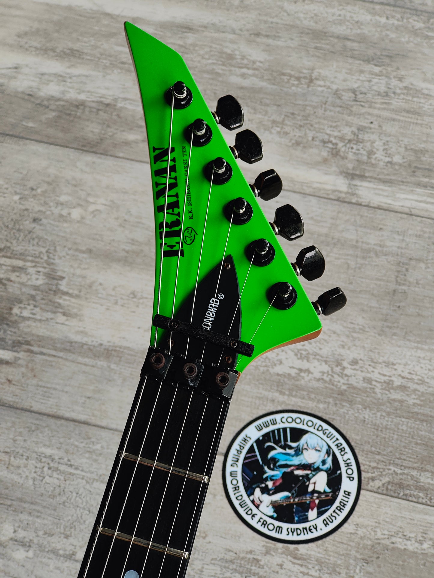 1988 BC Rich Japan NJ Series Ironbird - ERANAN Ishibashi Custom Order (Fluro Green)