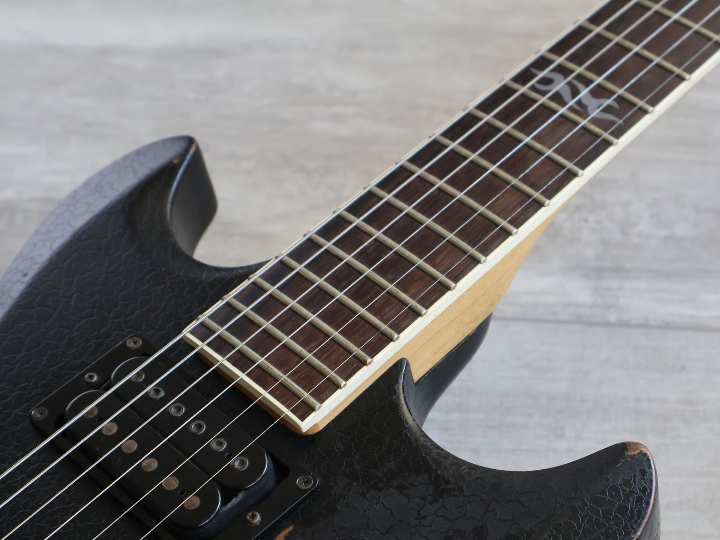 2003 Ibanez Japan AX1220 Prestige Double Cutaway (Biker Black)