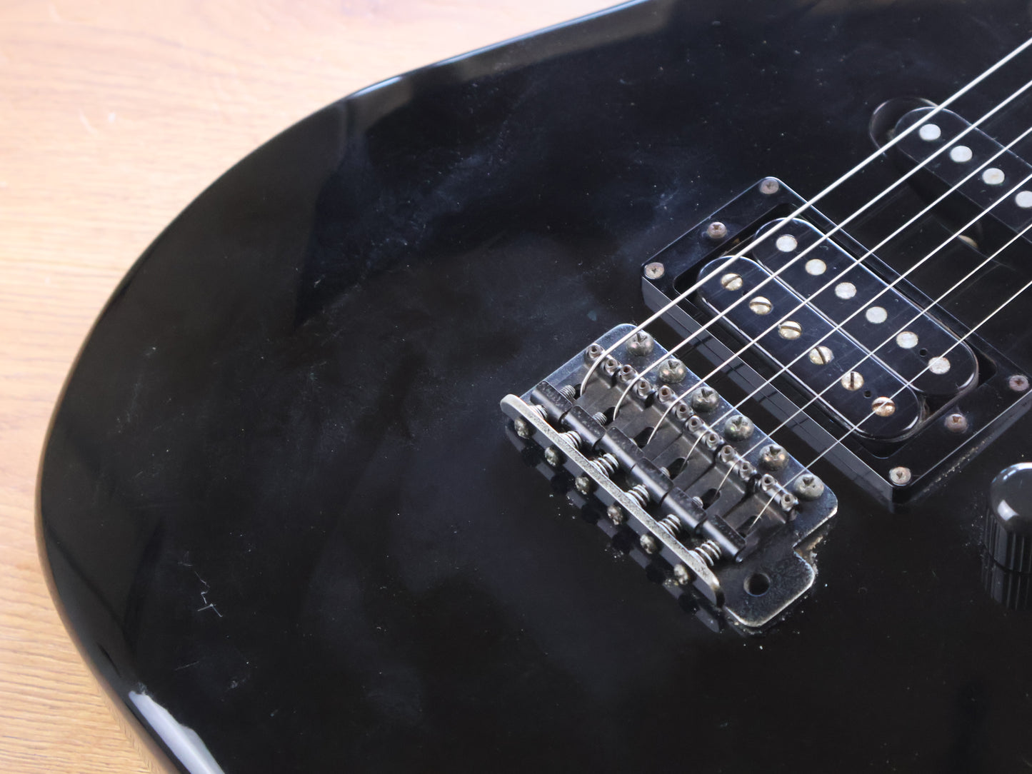 1992 Ibanez Japan EX-140 Experimental Series HSS Superstrat (Black)