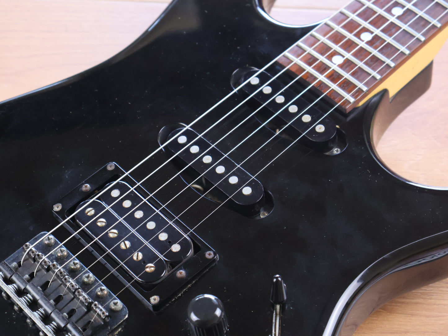 1992 Ibanez Japan EX-140 Experimental Series HSS Superstrat (Black)