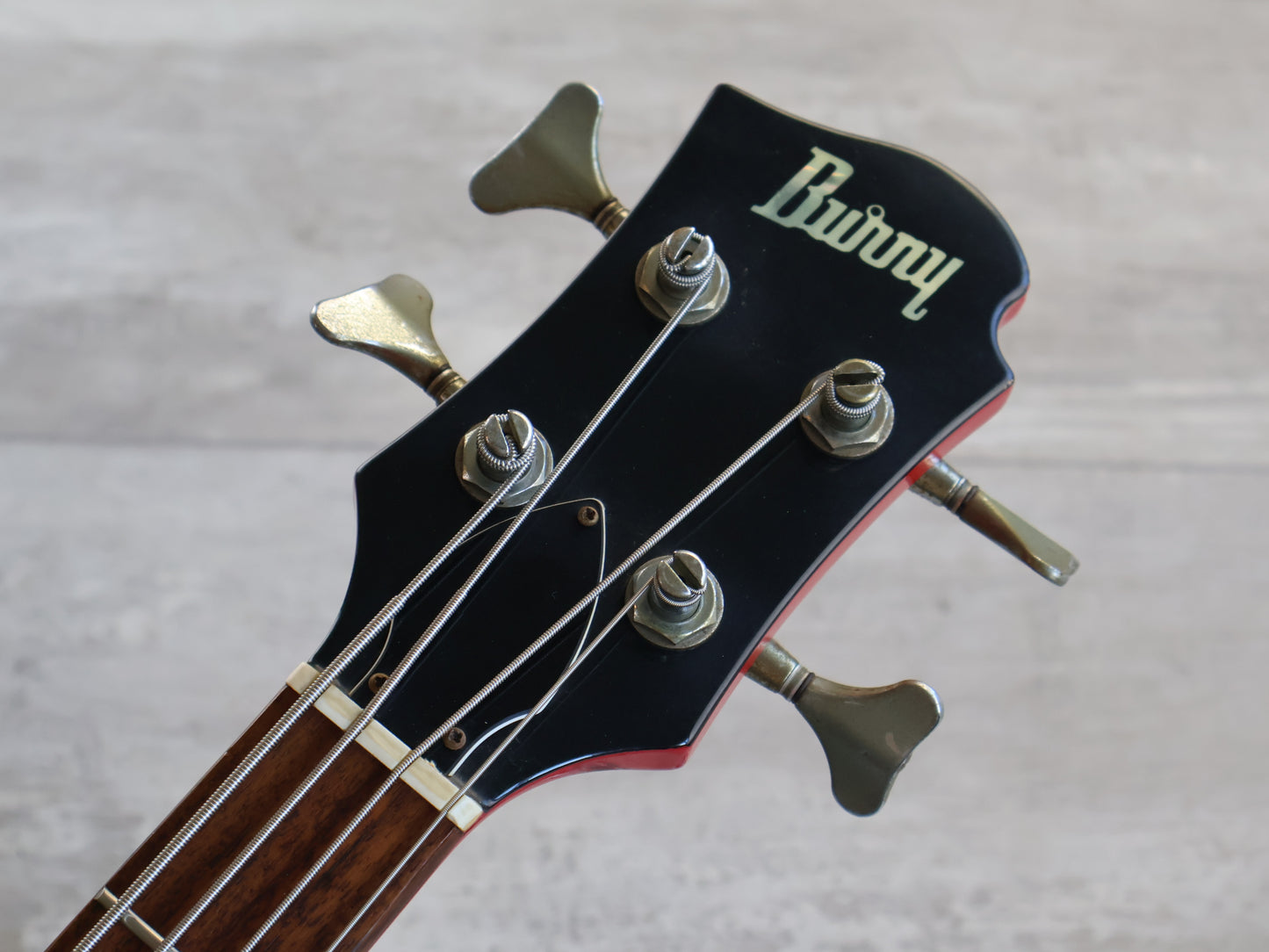 2000's Burny (Fernandes) Japan LSB-80 Active Les Paul Bass (Red)