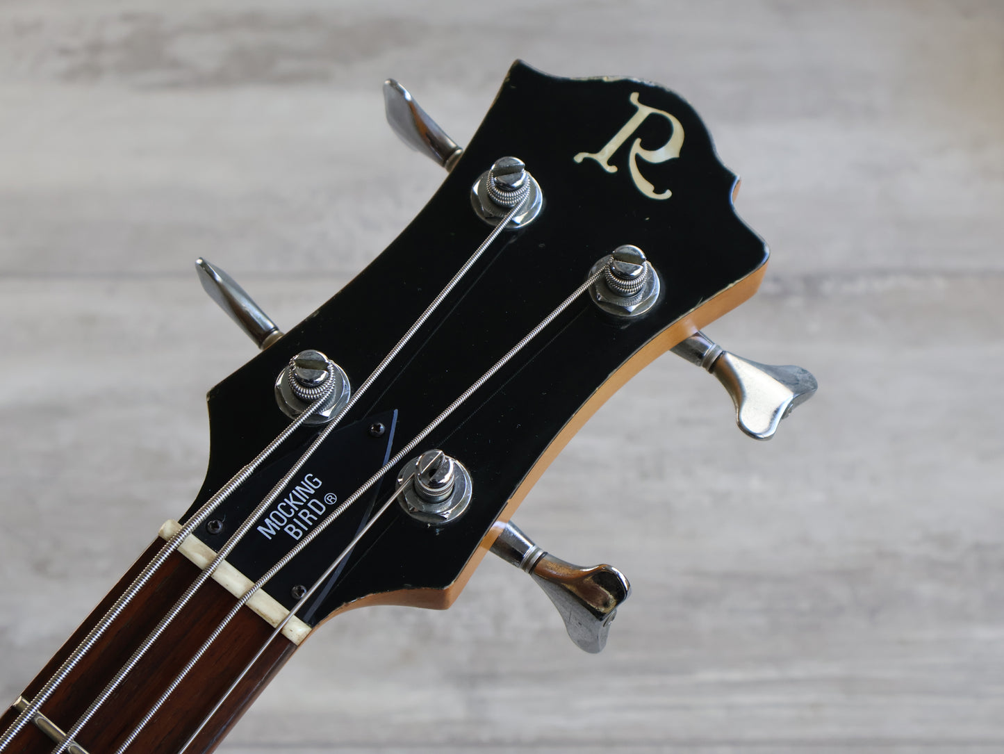 1980's BC Rich Japan MB-20 NJ Series Mockingbird Bass w/Varitone (Aged White)