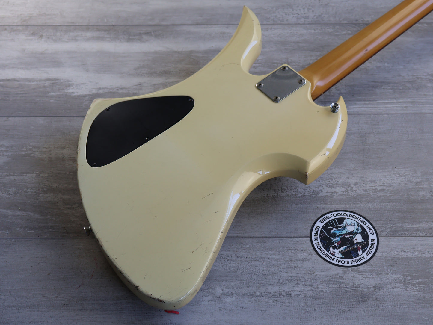 1980's BC Rich Japan MB-20 NJ Series Mockingbird Bass w/Varitone (Aged White)