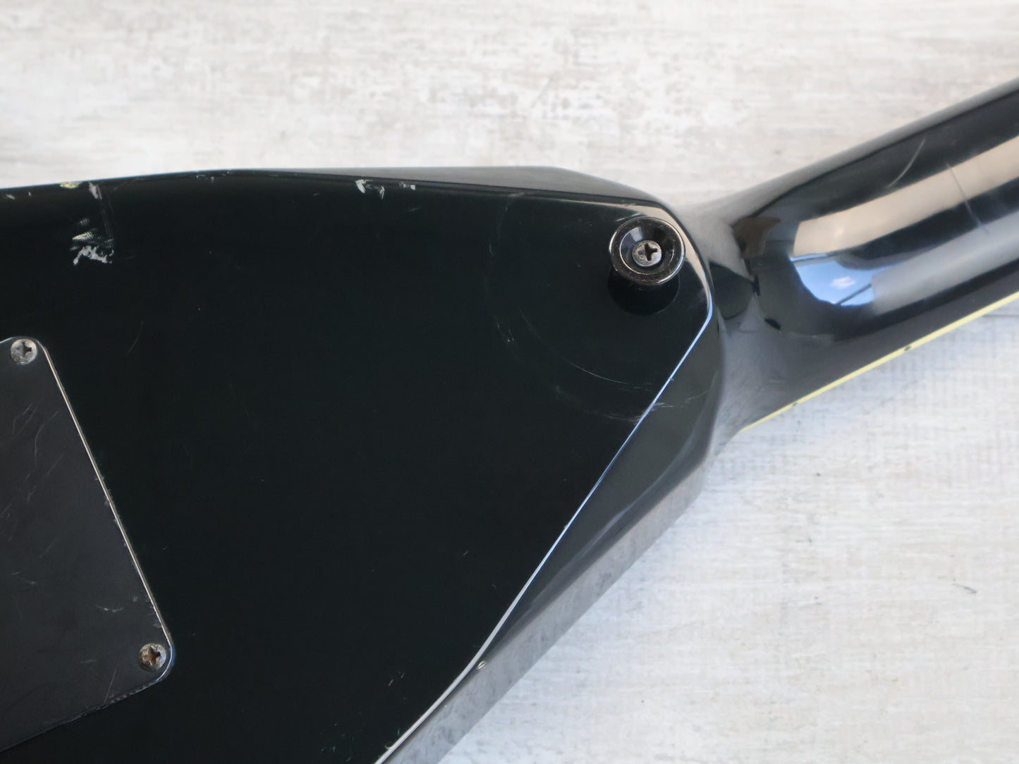 1990 Fernandes Japan JS-100 Rhoads Flying V (Black)
