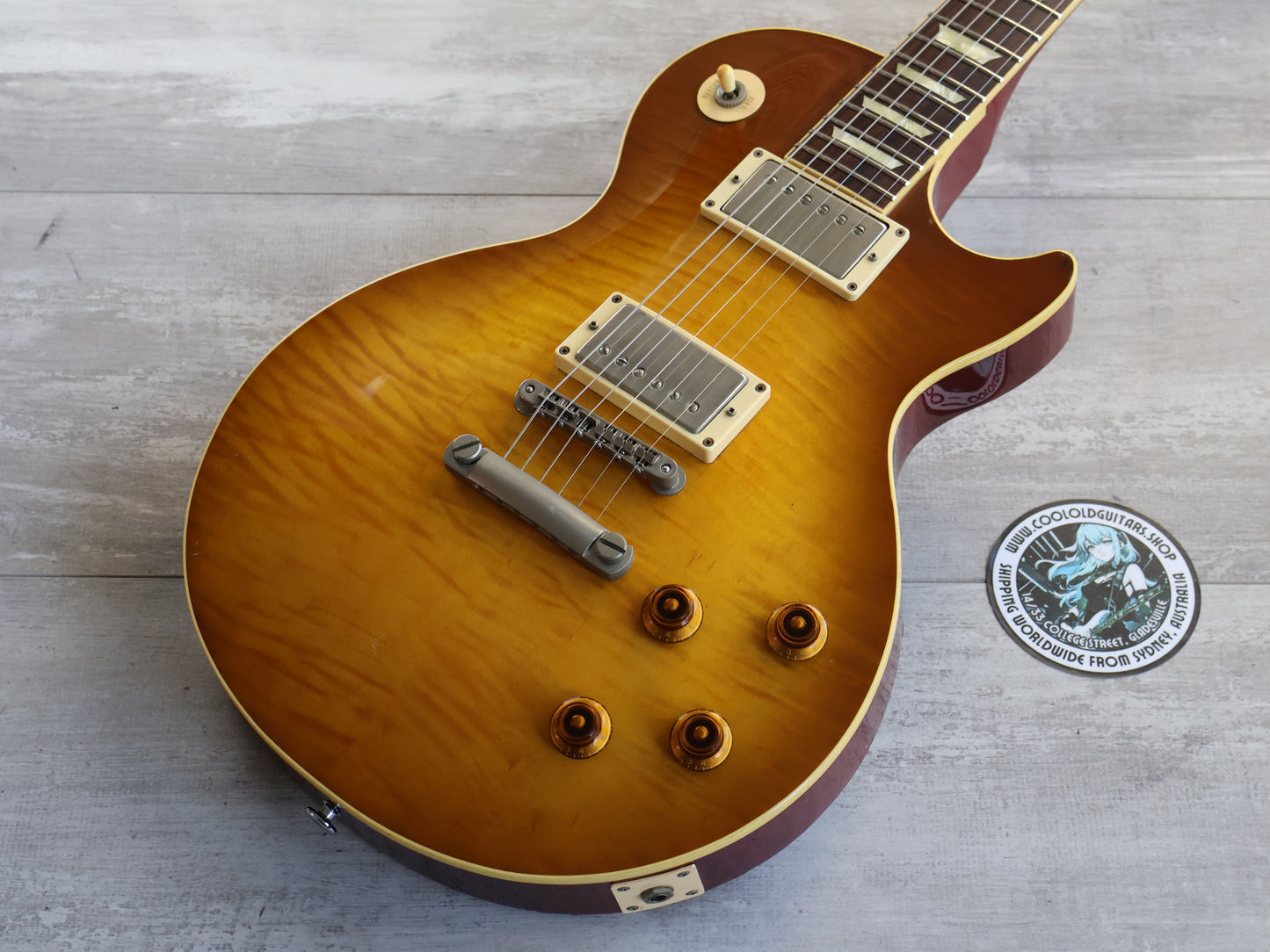 2001 Epiphone Japan LPS-90FT Les Paul Standard (Heritage Cherry Sunburst)