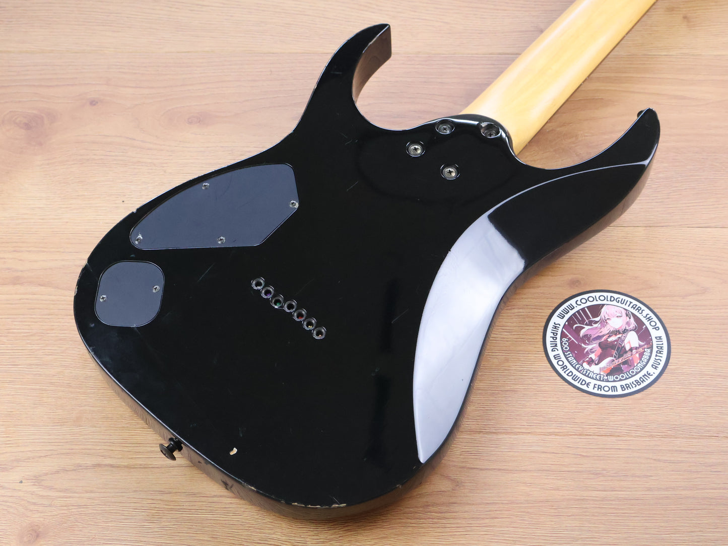 1999 Ibanez Japan RG7621 7 String HH Superstrat (Galaxy Black)