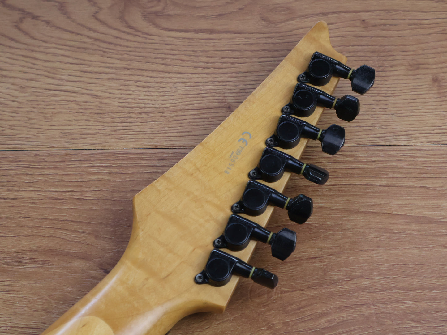 1999 Ibanez Japan RG7621 7 String HH Superstrat (Galaxy Black)