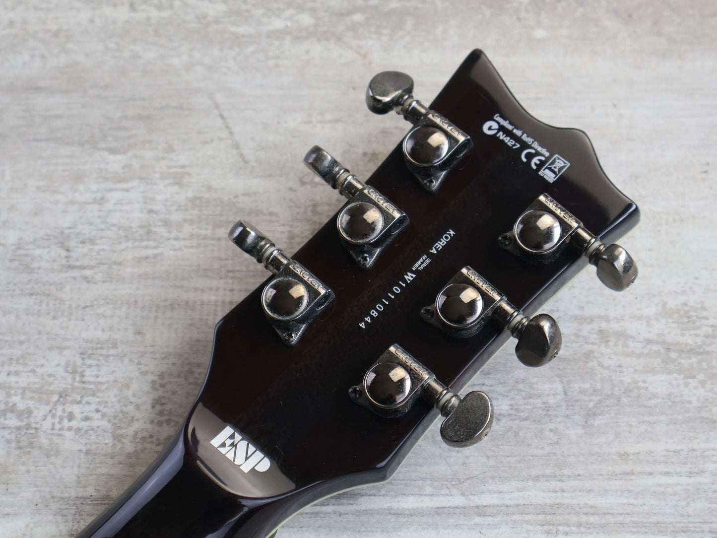 2010 LTD (by ESP) EC-401FM Single Cutaway w/EMG's (Transparent Black)