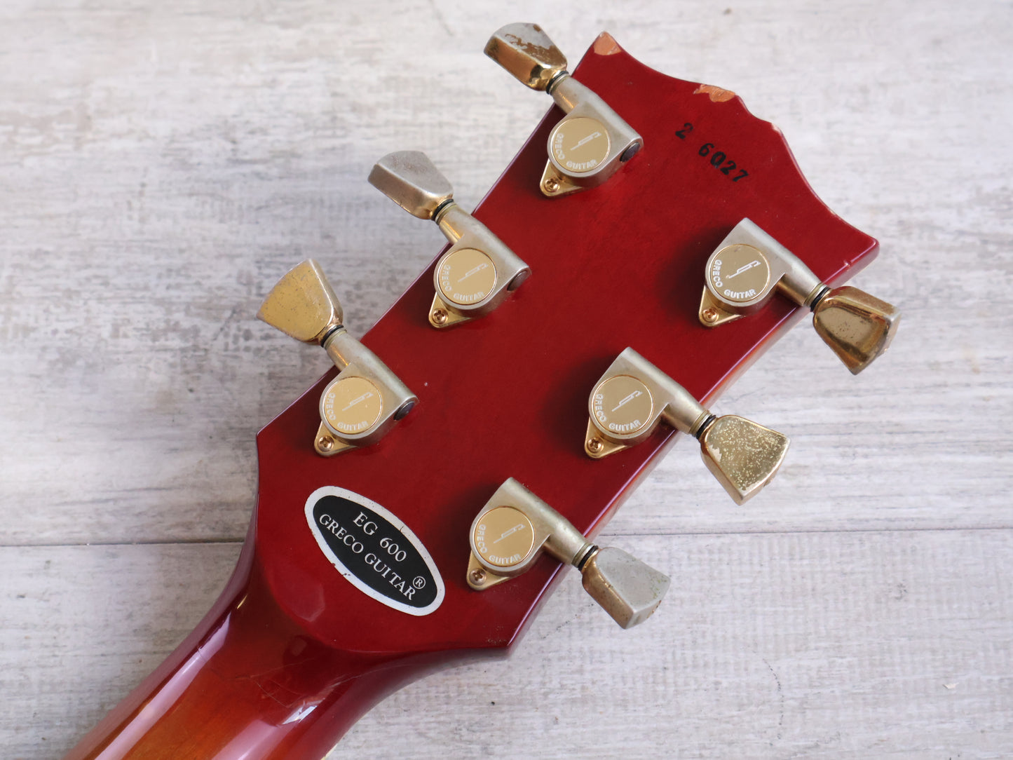 1982 Greco Japan EG-600PR Super Power Les Paul Custom (Cherry Sunburst)