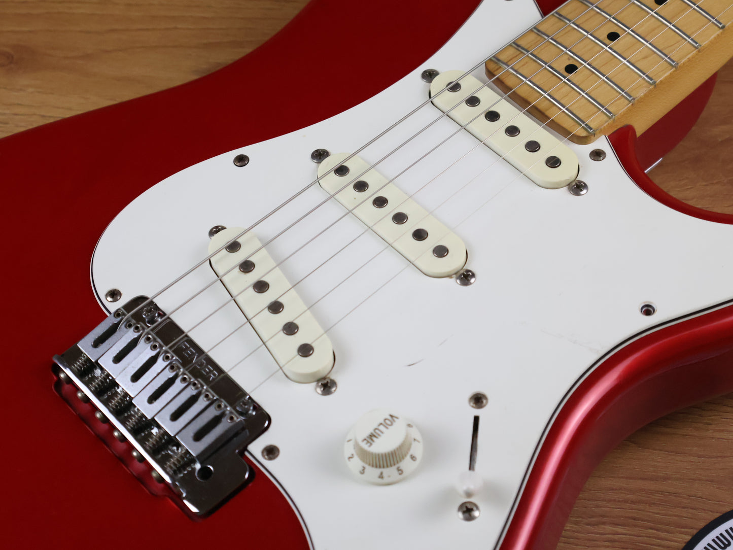 1993 Fender Japan STS-550 Short Scale Stratocaster (Cosmo Red)