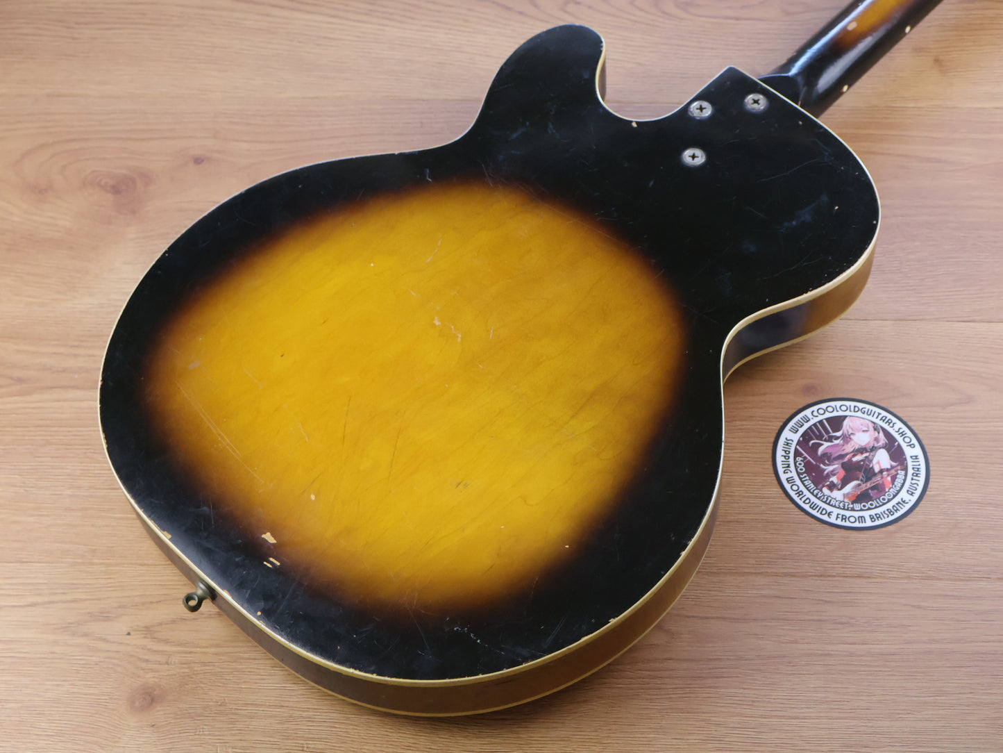 1964 Harmony H22 Hollowbody Bass w/Goldfoil Pickup (Sunburst)
