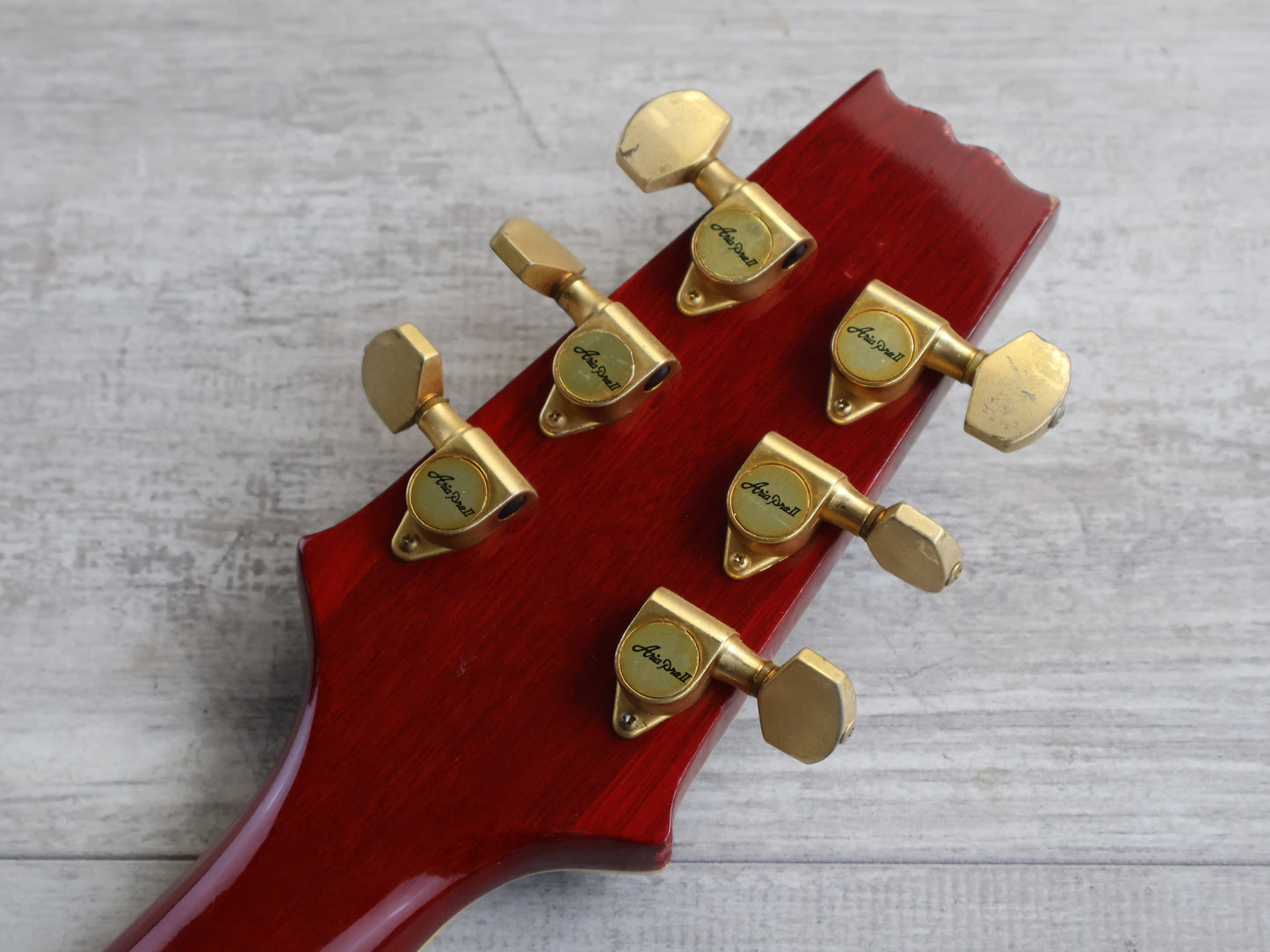 1989 Aria Pro II TA-500 Titan Hollowbody Electric (Wine Red)