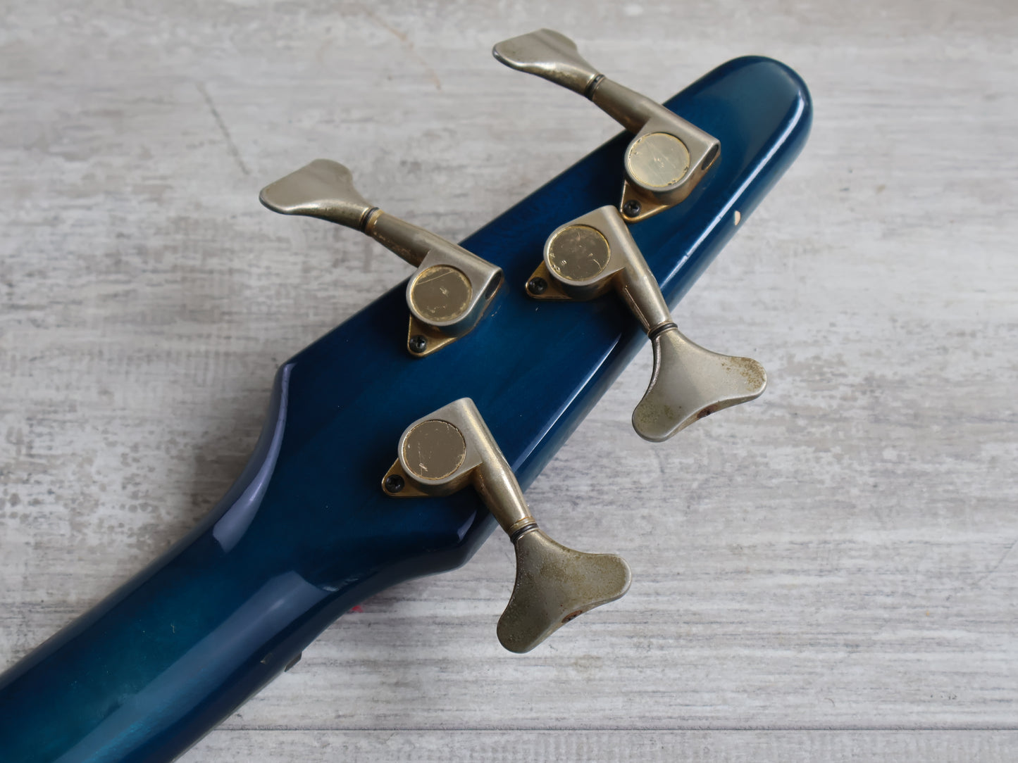 1980's TUNE "Bass Maniac" Japan TB-02 Fretless Bass Guitar (Transparent Blue)